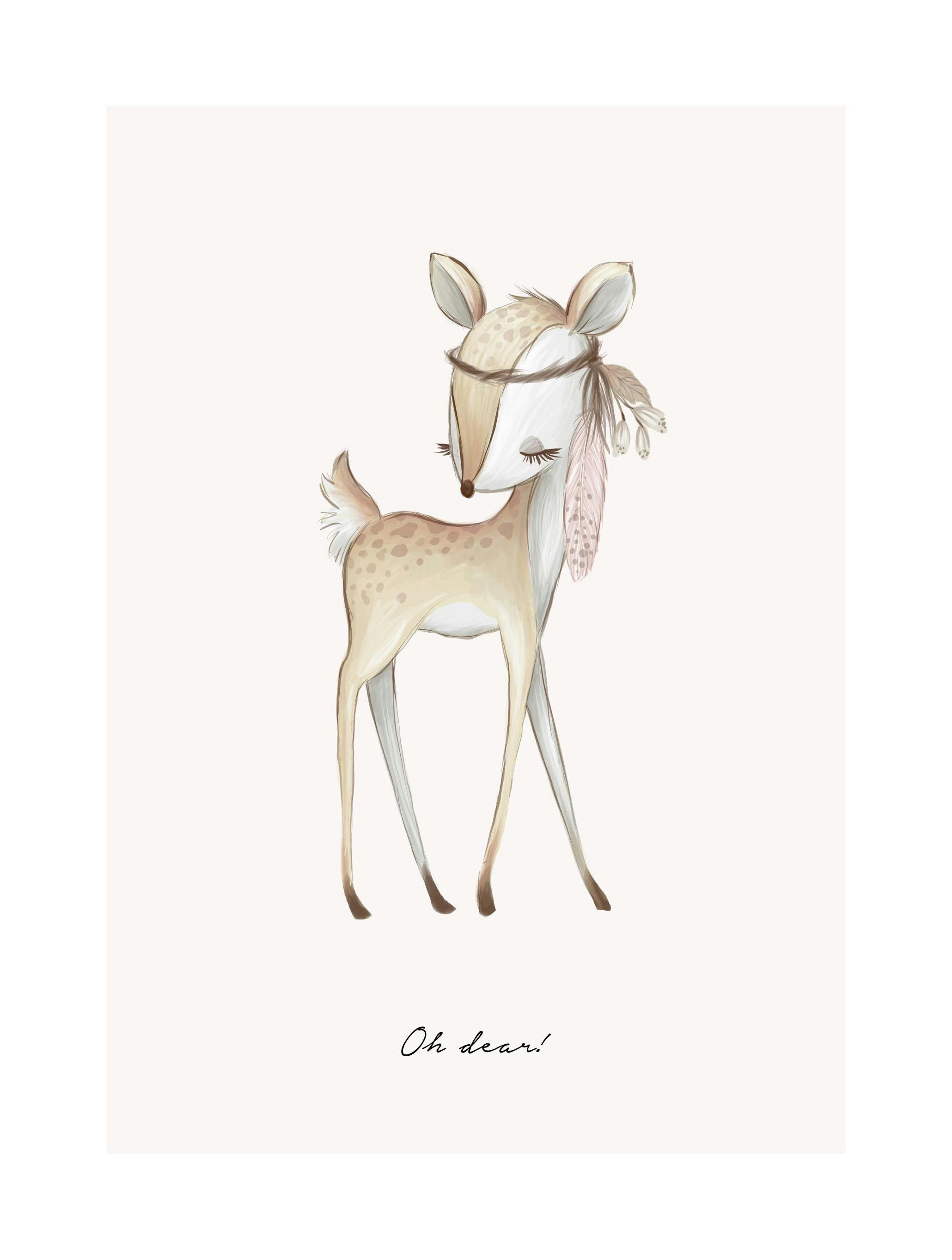 Oh Dear Plakat (21x30 cm) - Poster Store