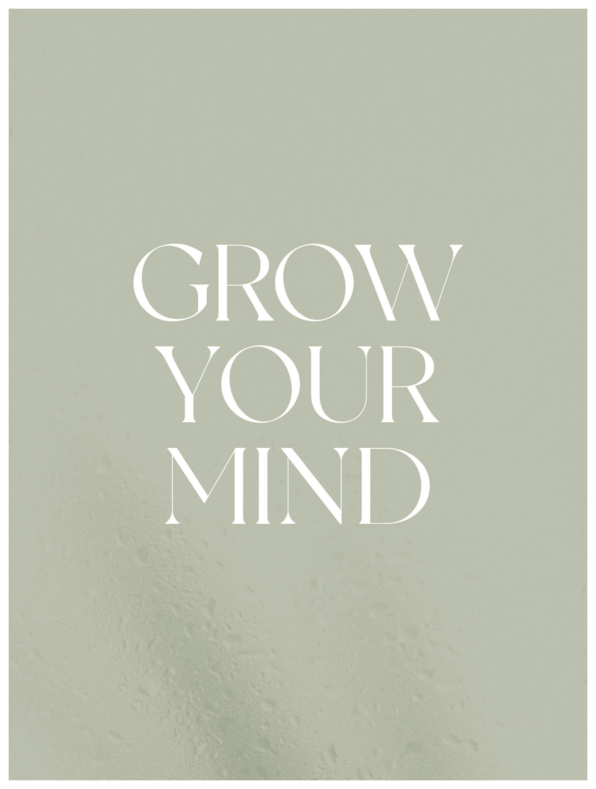 Prints Grow Your Mind Poster (30x40 cm) - Poster Store