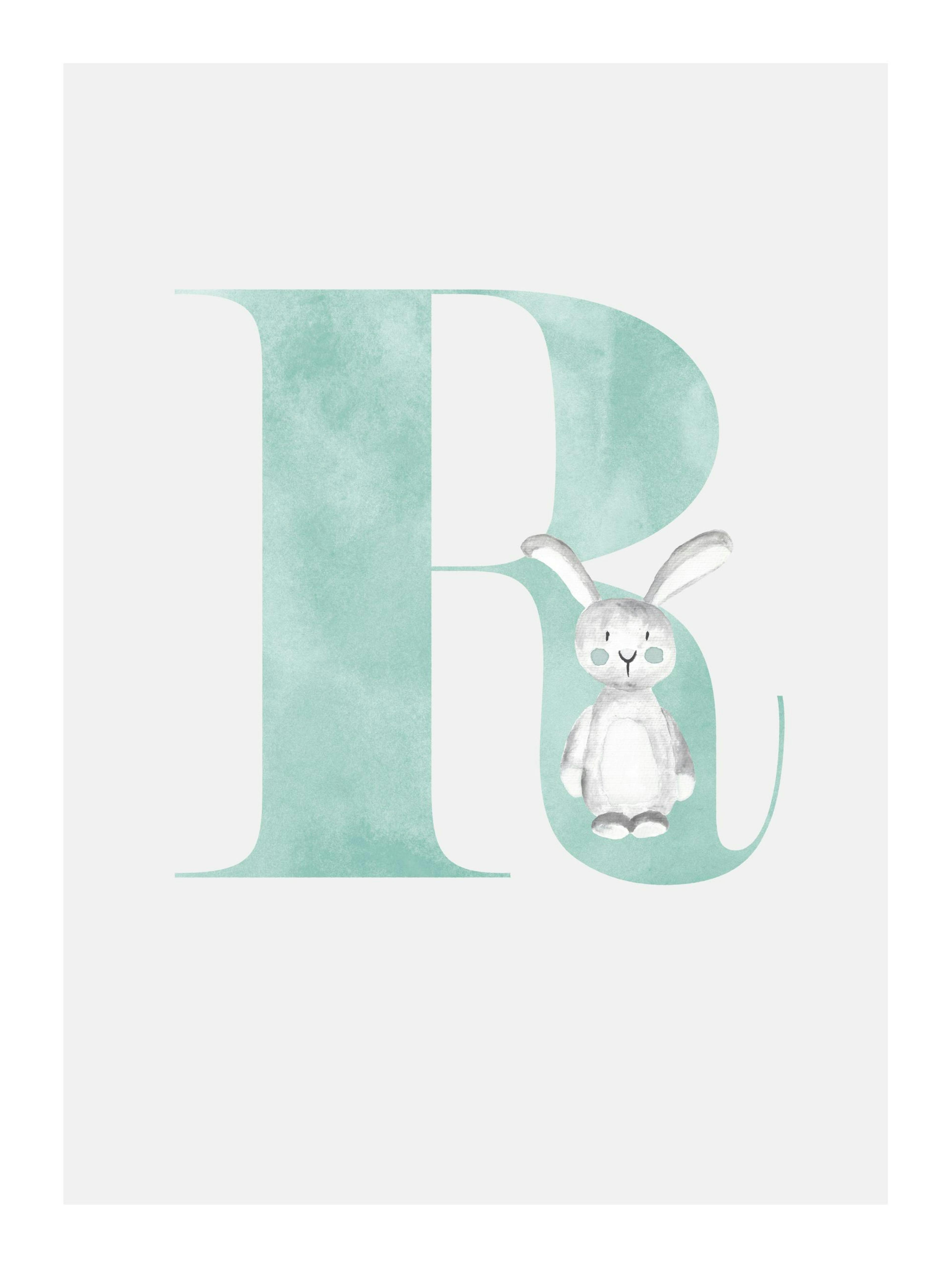 R Alphabet Print 0
