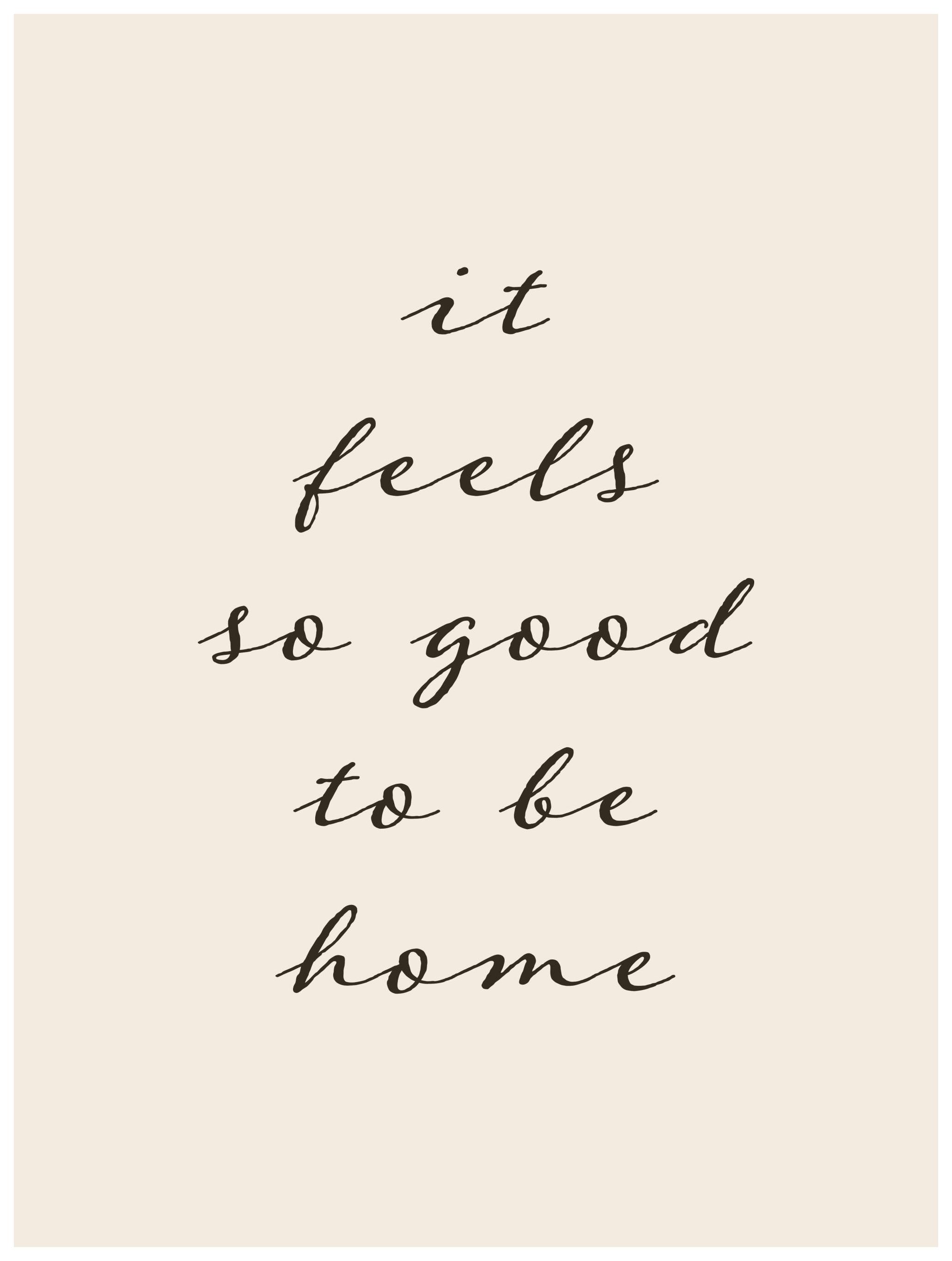 Fijn om Thuis te Zijn Poster (30x40 cm) - Poster Store