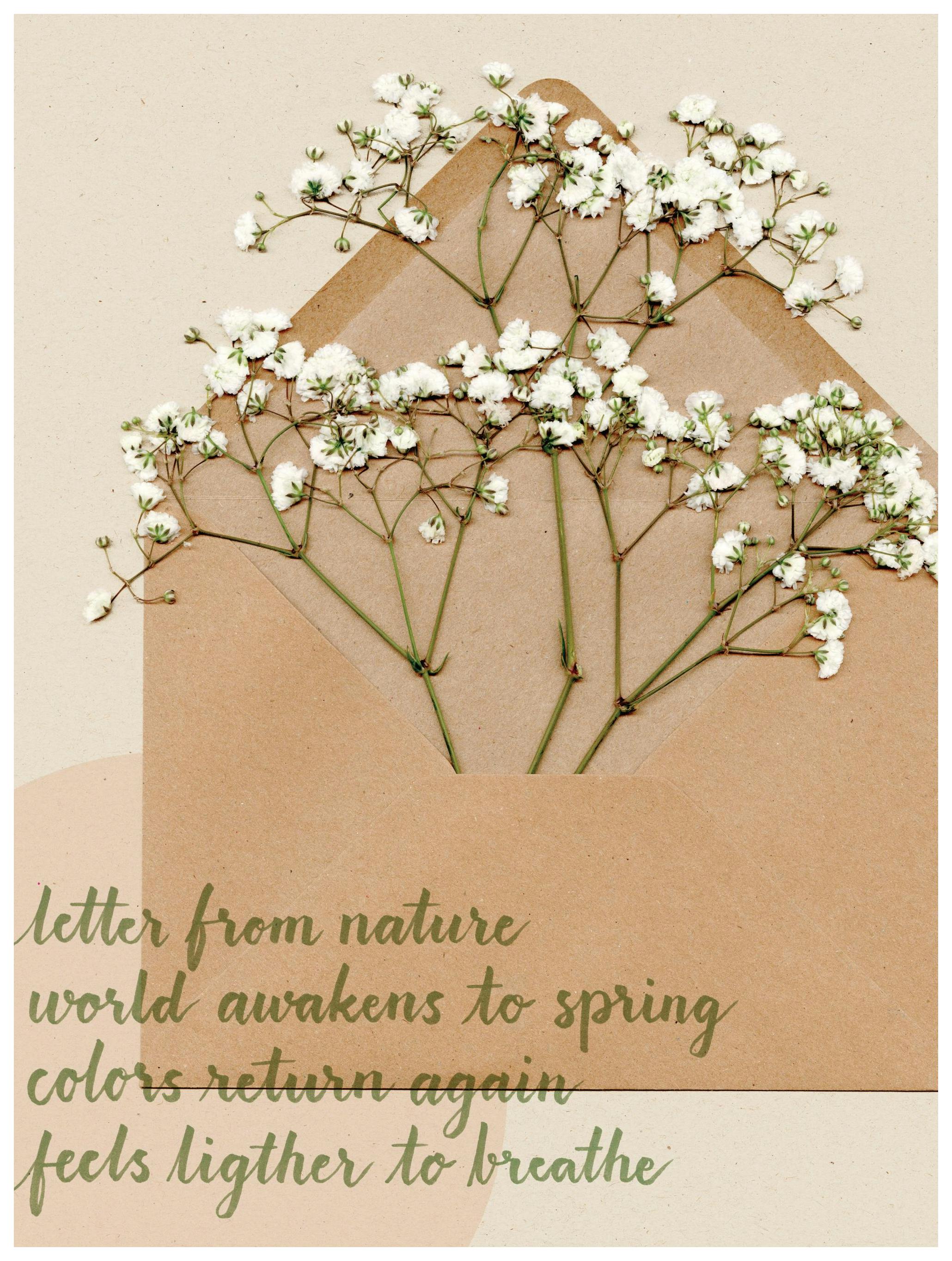 Lettre en Fleurs Poster (30x40 cm) - Poster Store