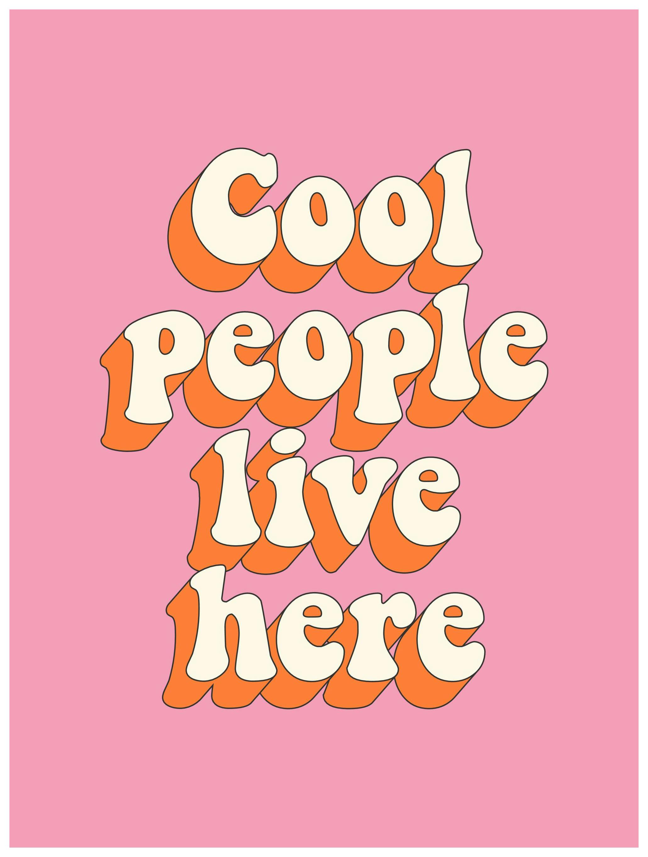 Cool People Poster (13x18 cm) - Poster Store