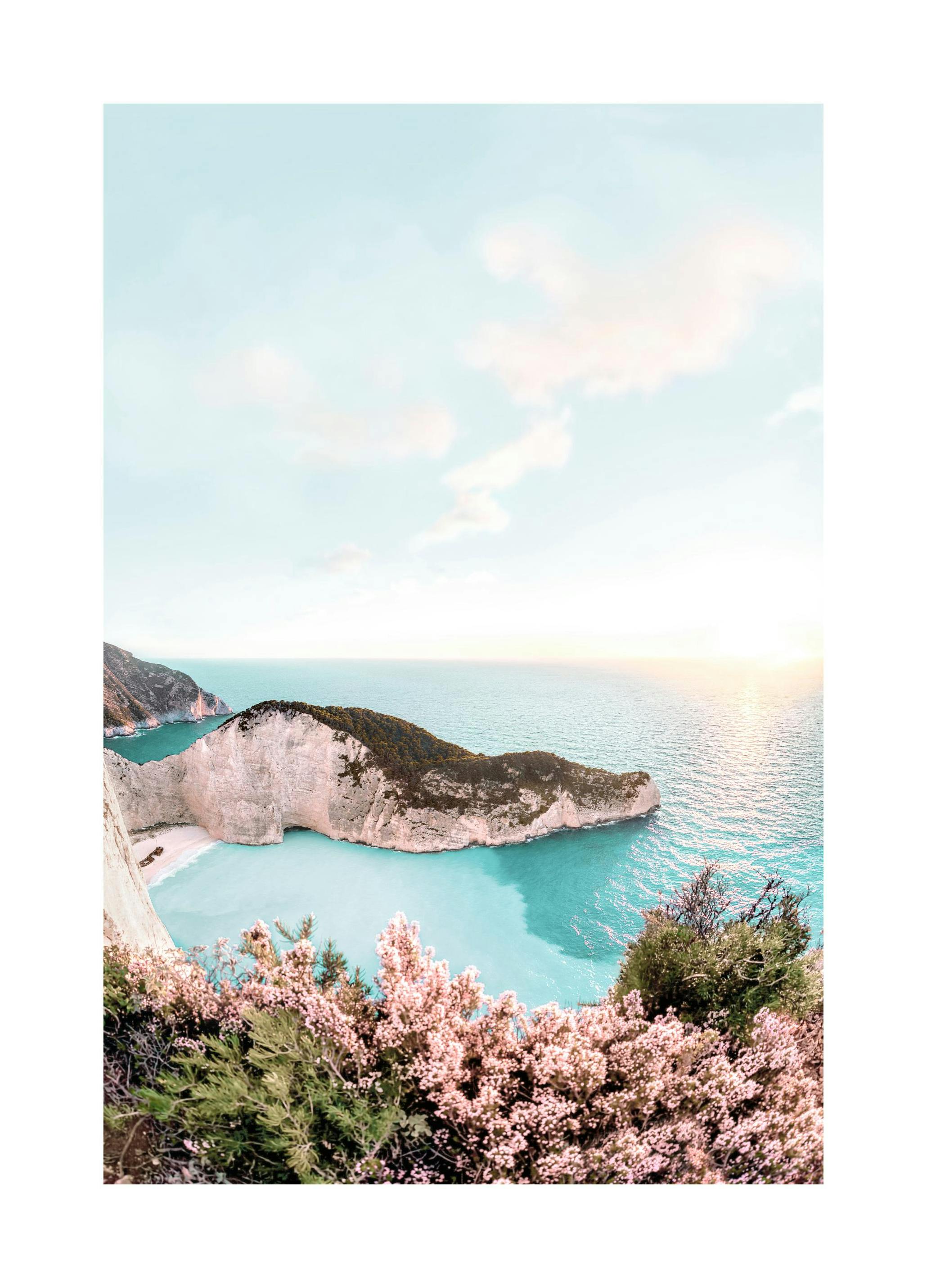 Uitzicht op Zonsondergang Poster (21x30 cm) - Poster Store