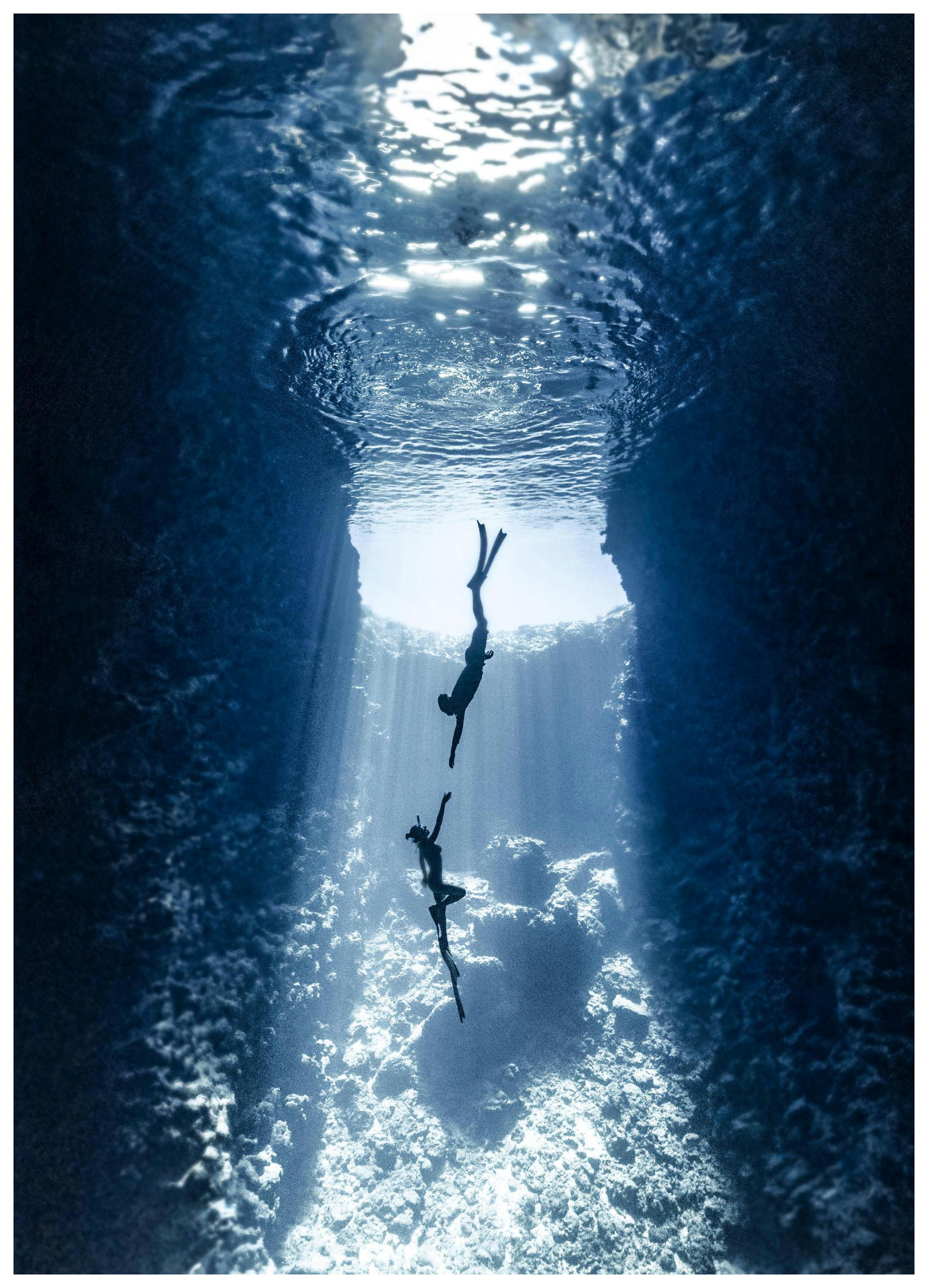 Duikend Paar Poster (21x30 cm) - Poster Store