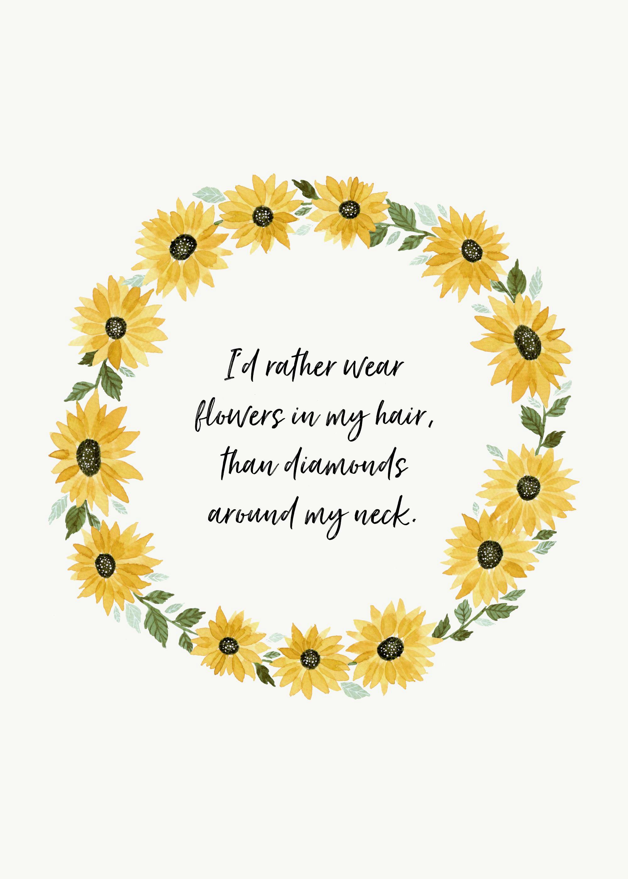 Blumen in meinem Haar Poster 0