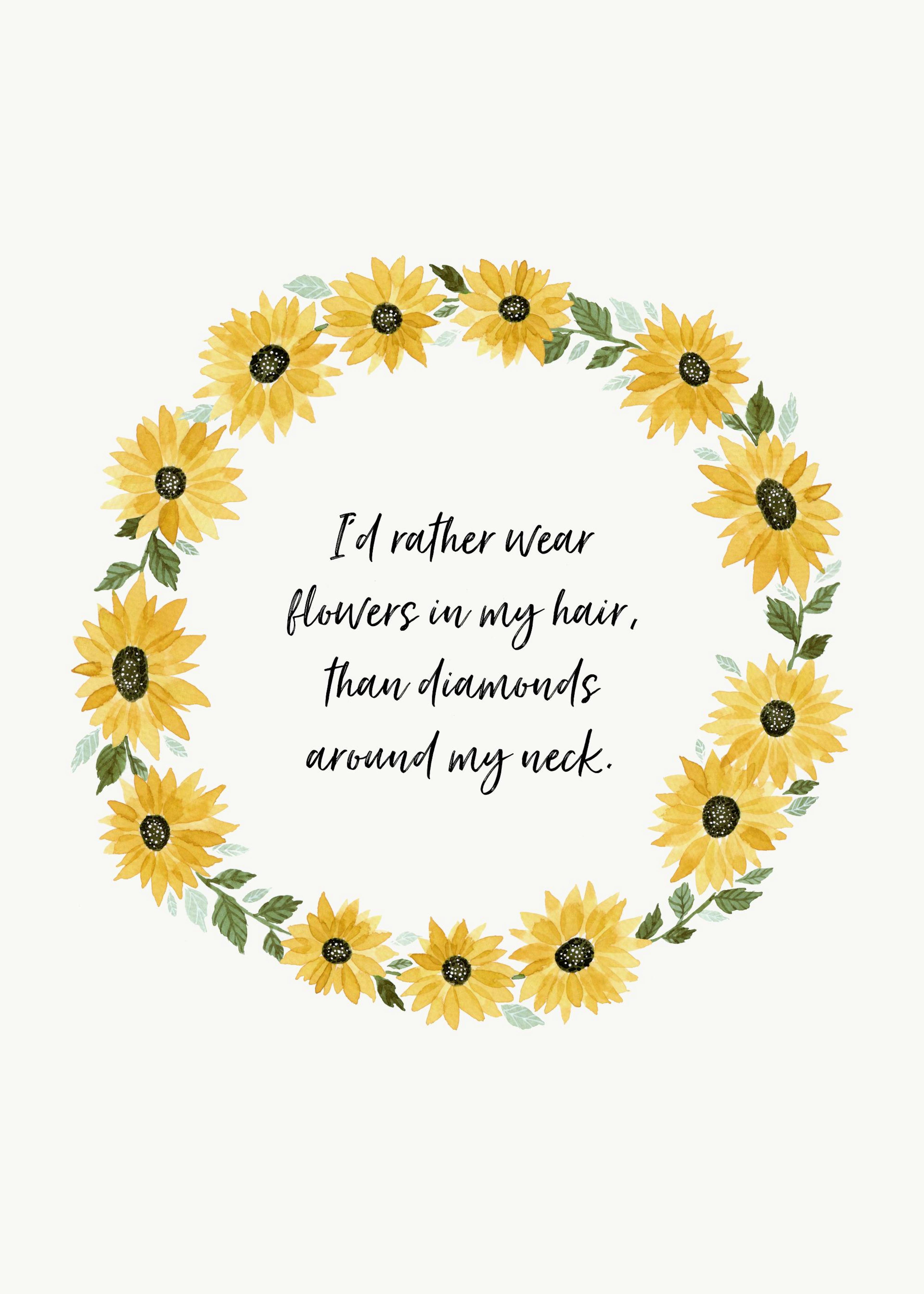 Flowers in my Hair Poster 0