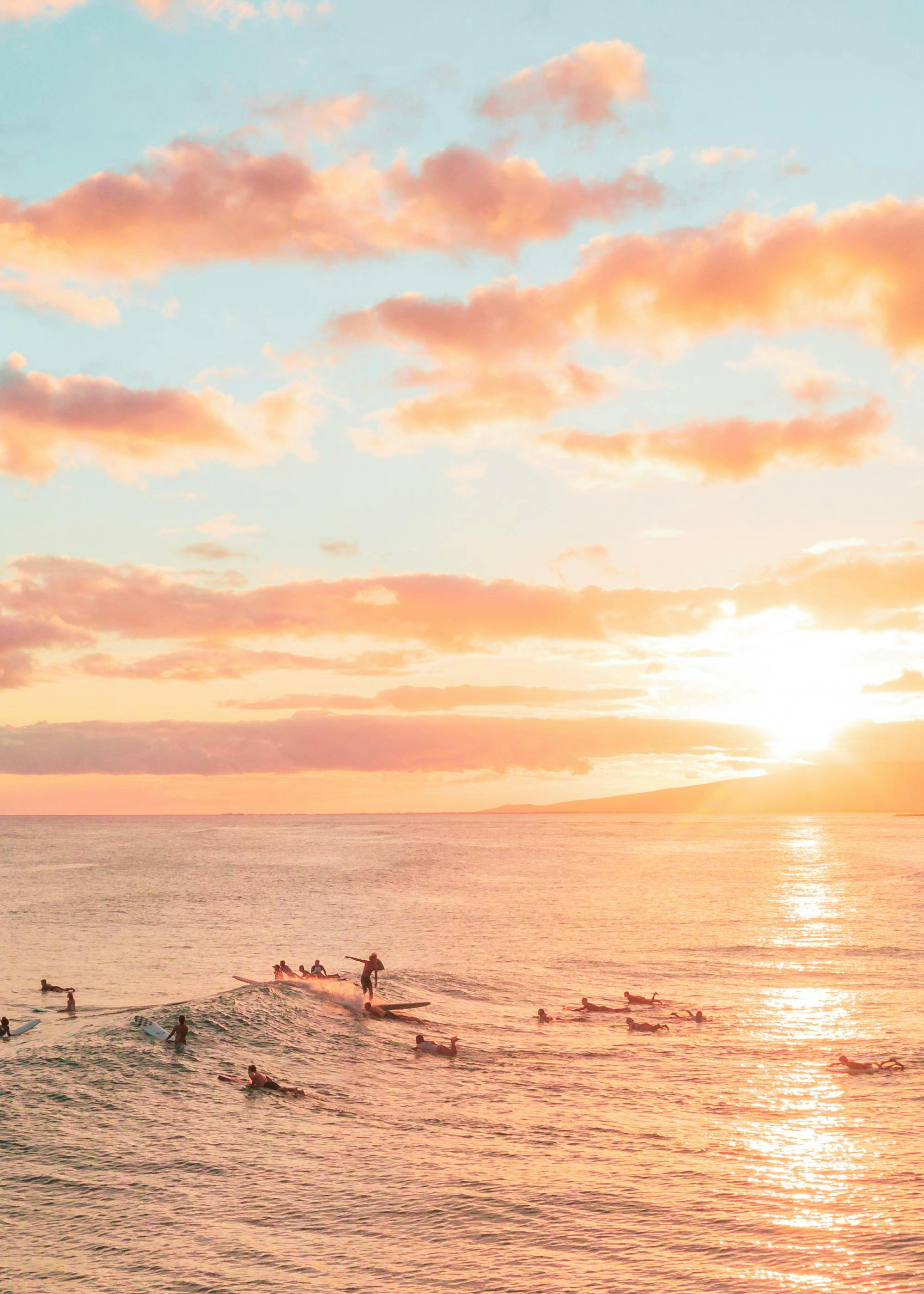 Zonsondergang Surf Poster 0