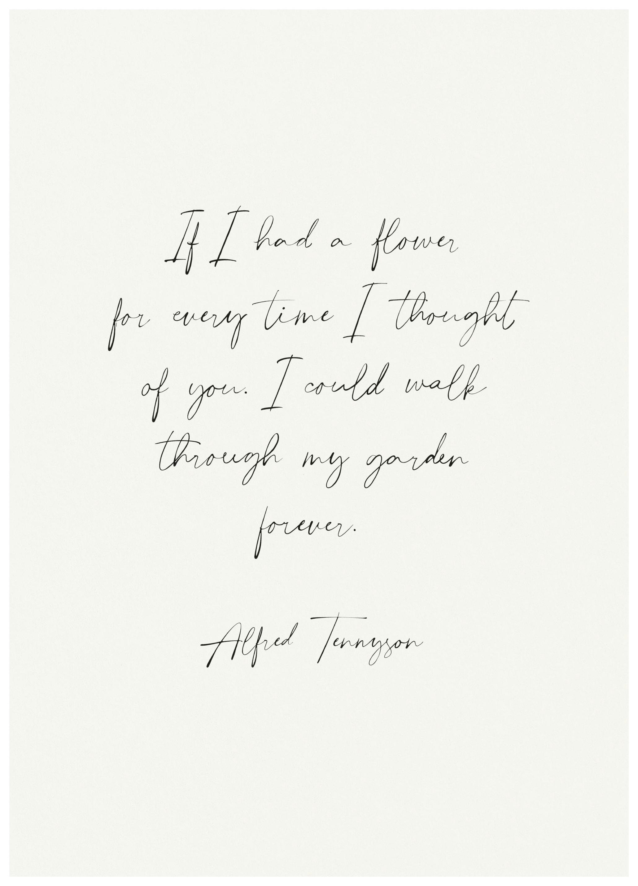 If I had a Flower Poster (50x70 cm) - Poster Store