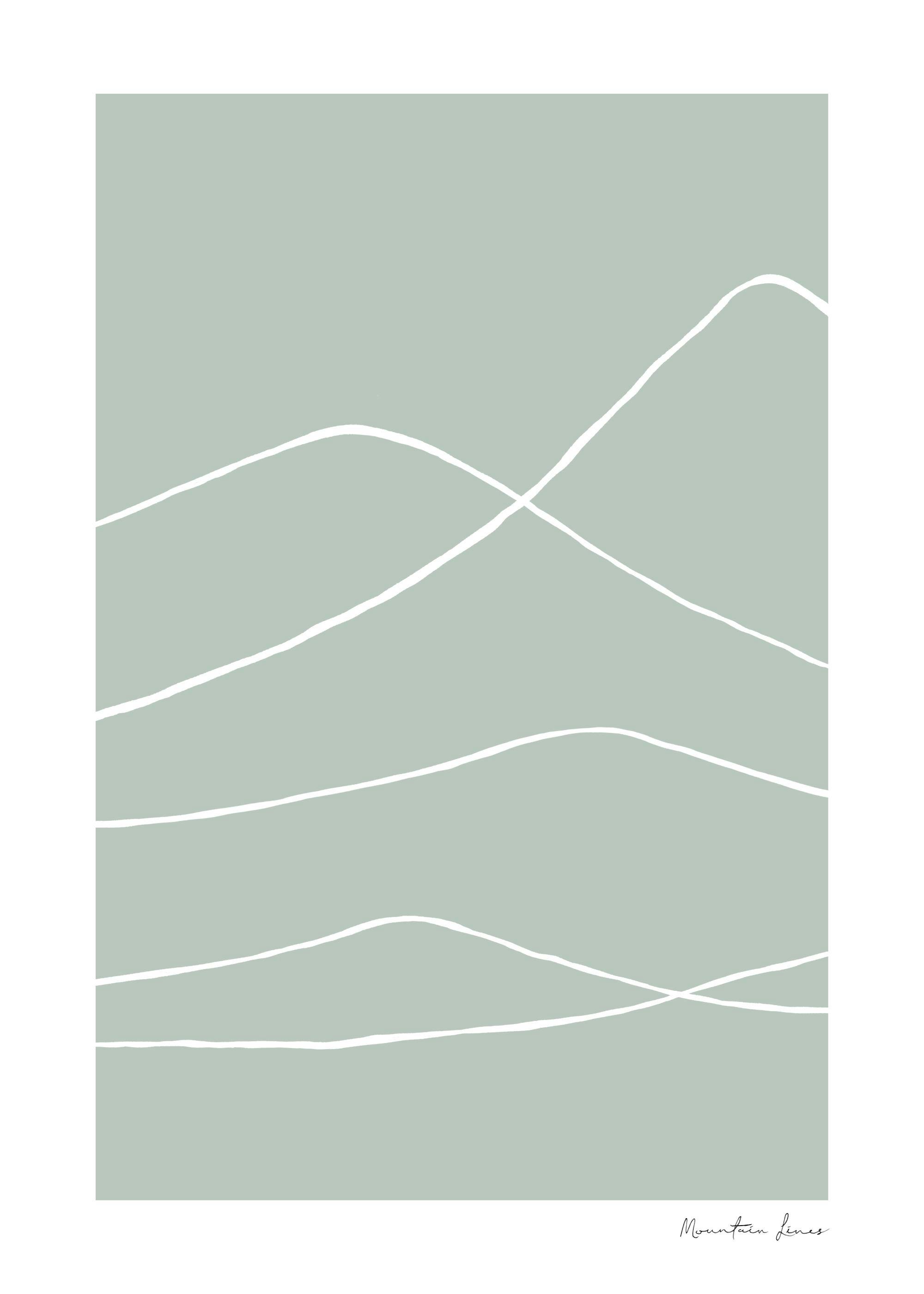 Mountain Lines Poster 0