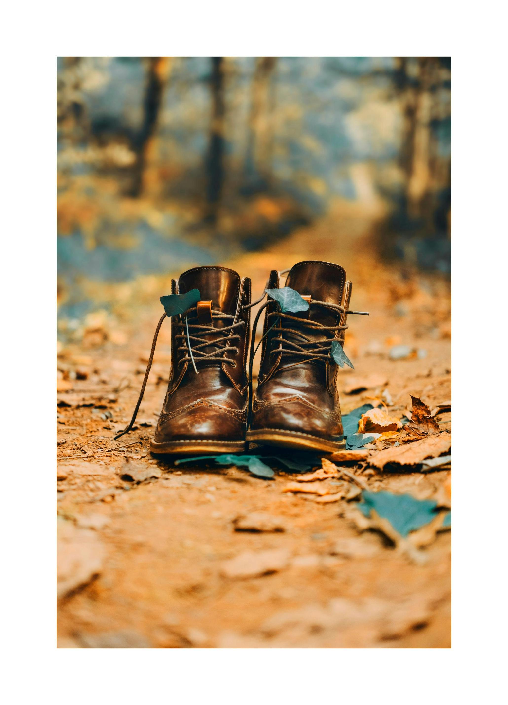 Herfst laarzen Poster (21x30 cm) - Poster Store