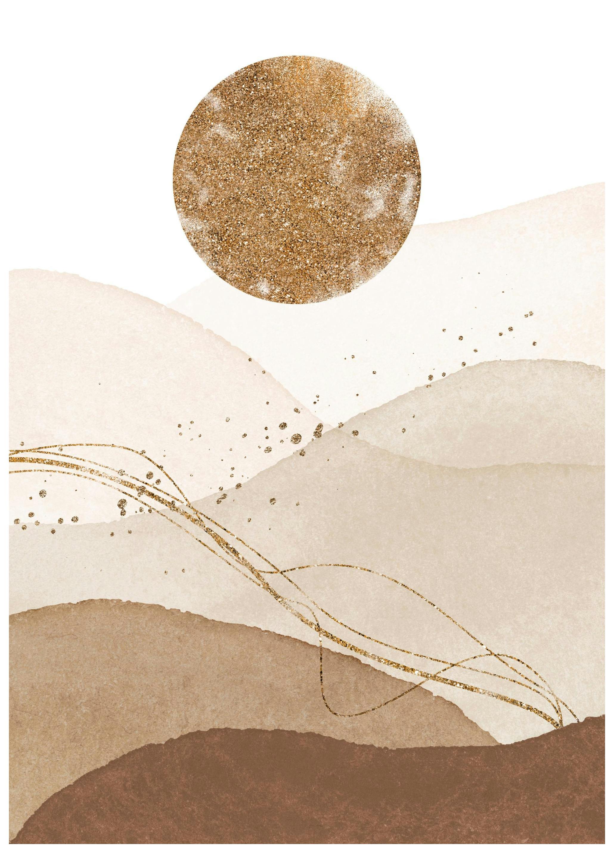 Goldene Sonne Poster (50x70 cm) - Poster Store
