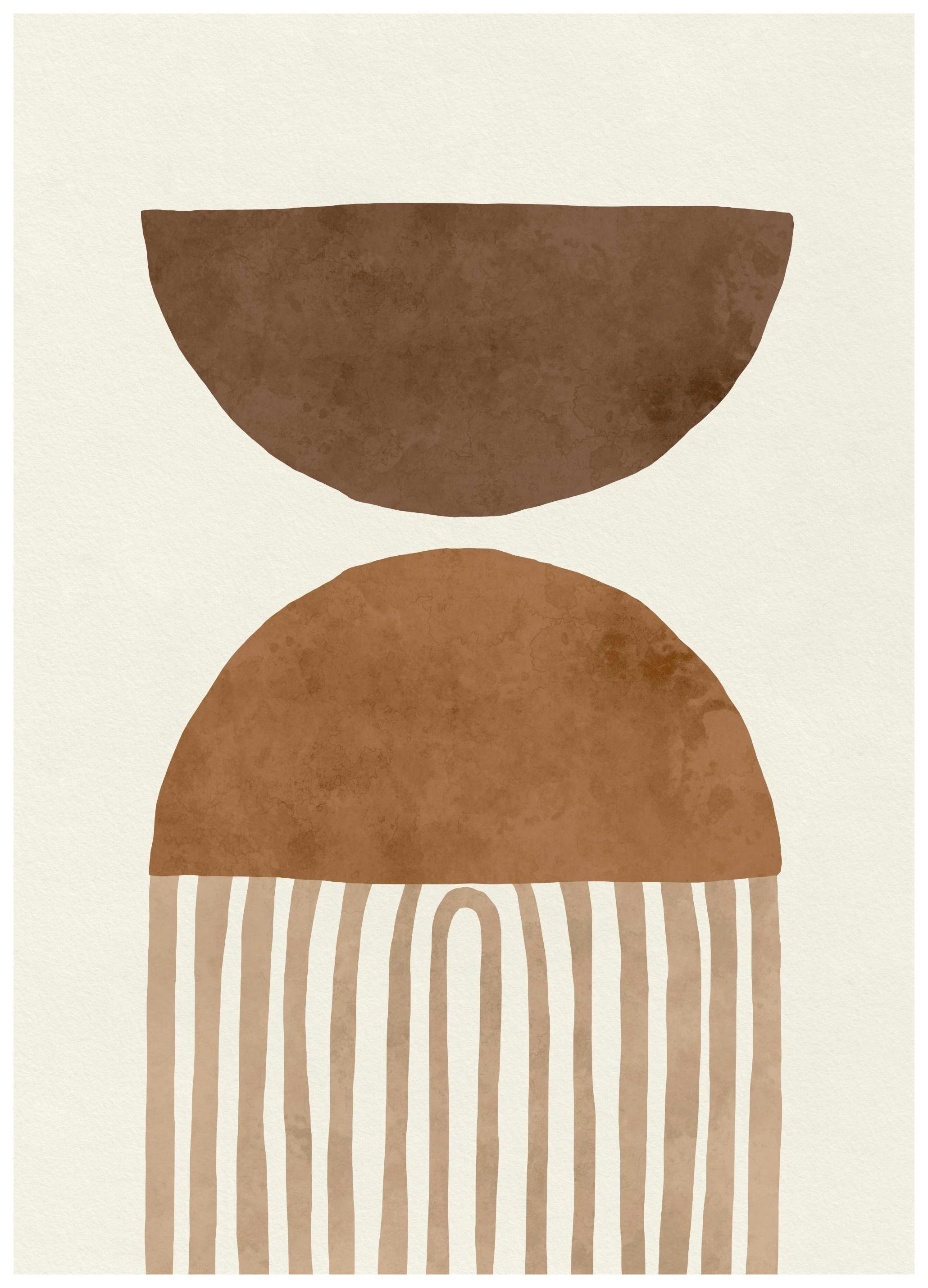 Arches brunes No1 Poster (50x70 cm) - Poster Store