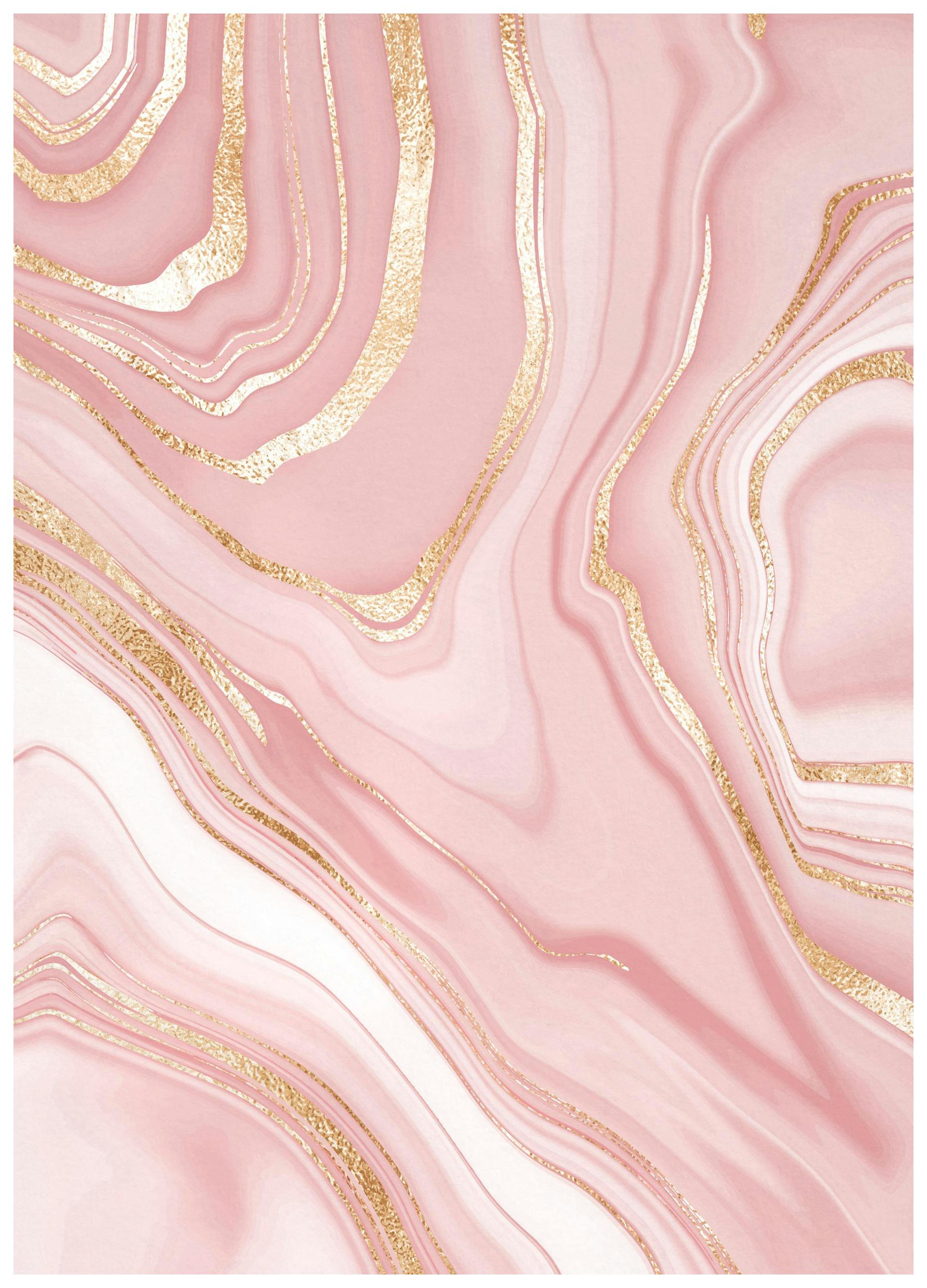 Gouden Roze No1 Poster (30x40 cm) - Poster Store
