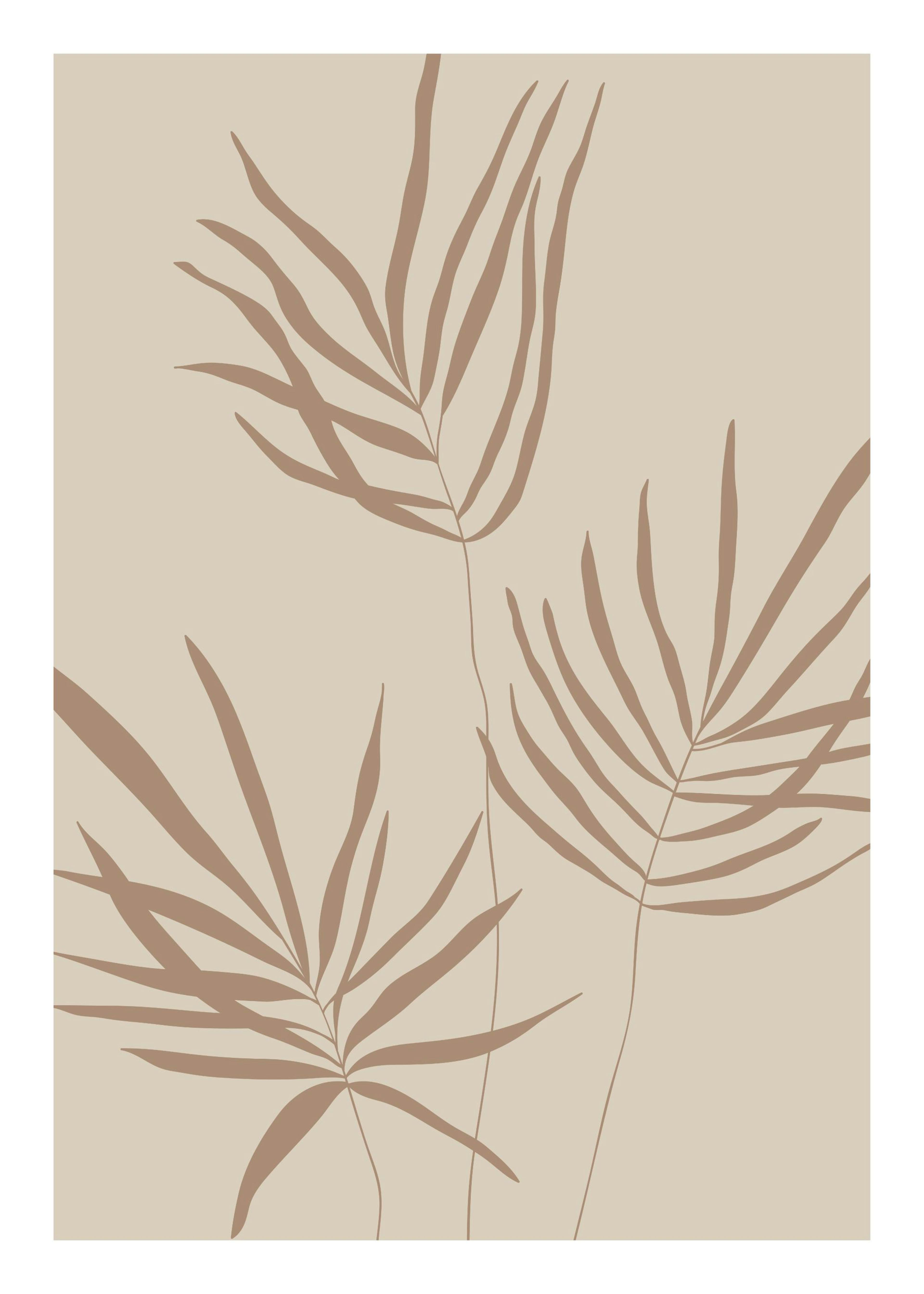Beige Blätter Nr. 2 Poster 0