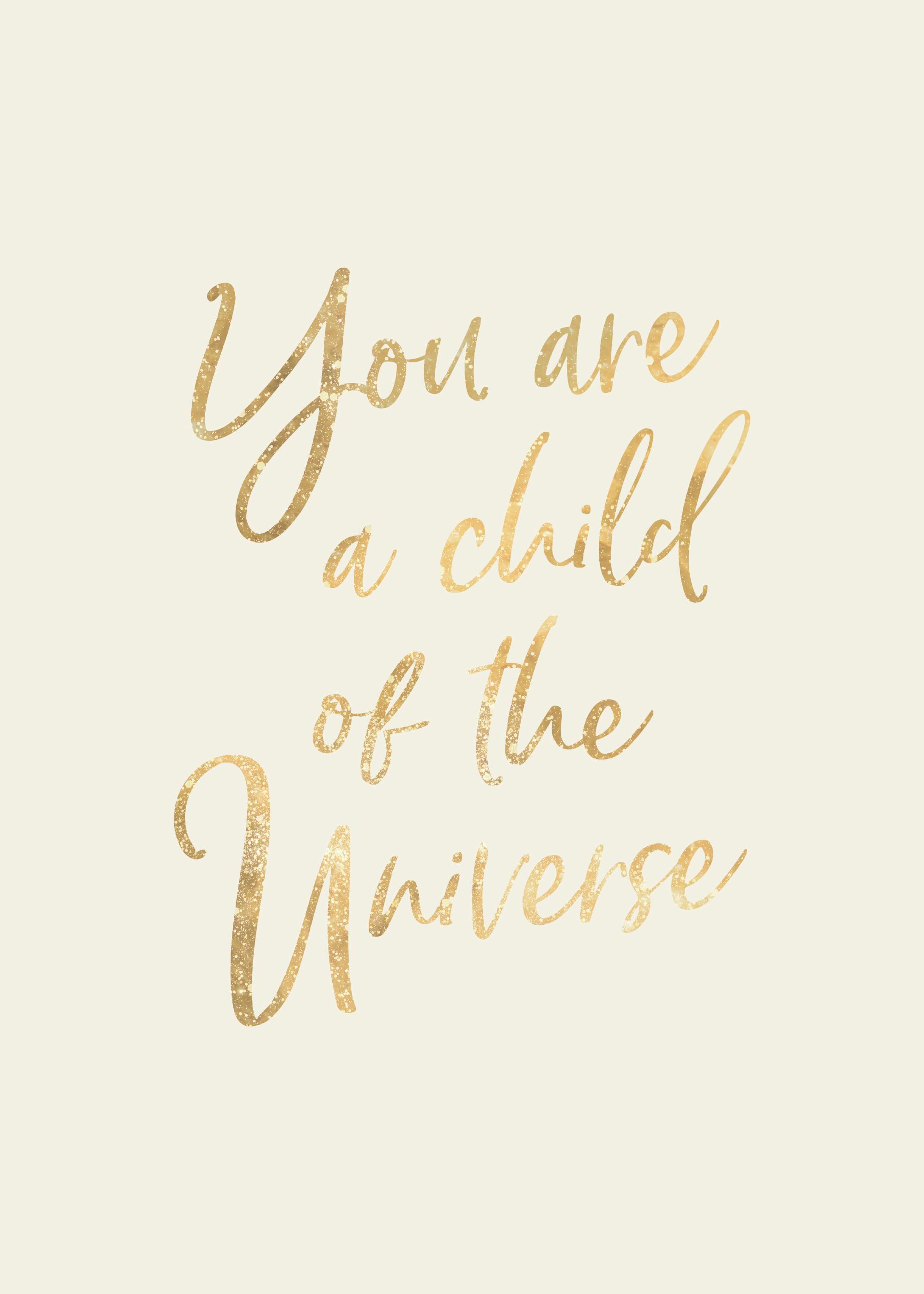 Child of the Universe Plakat 0