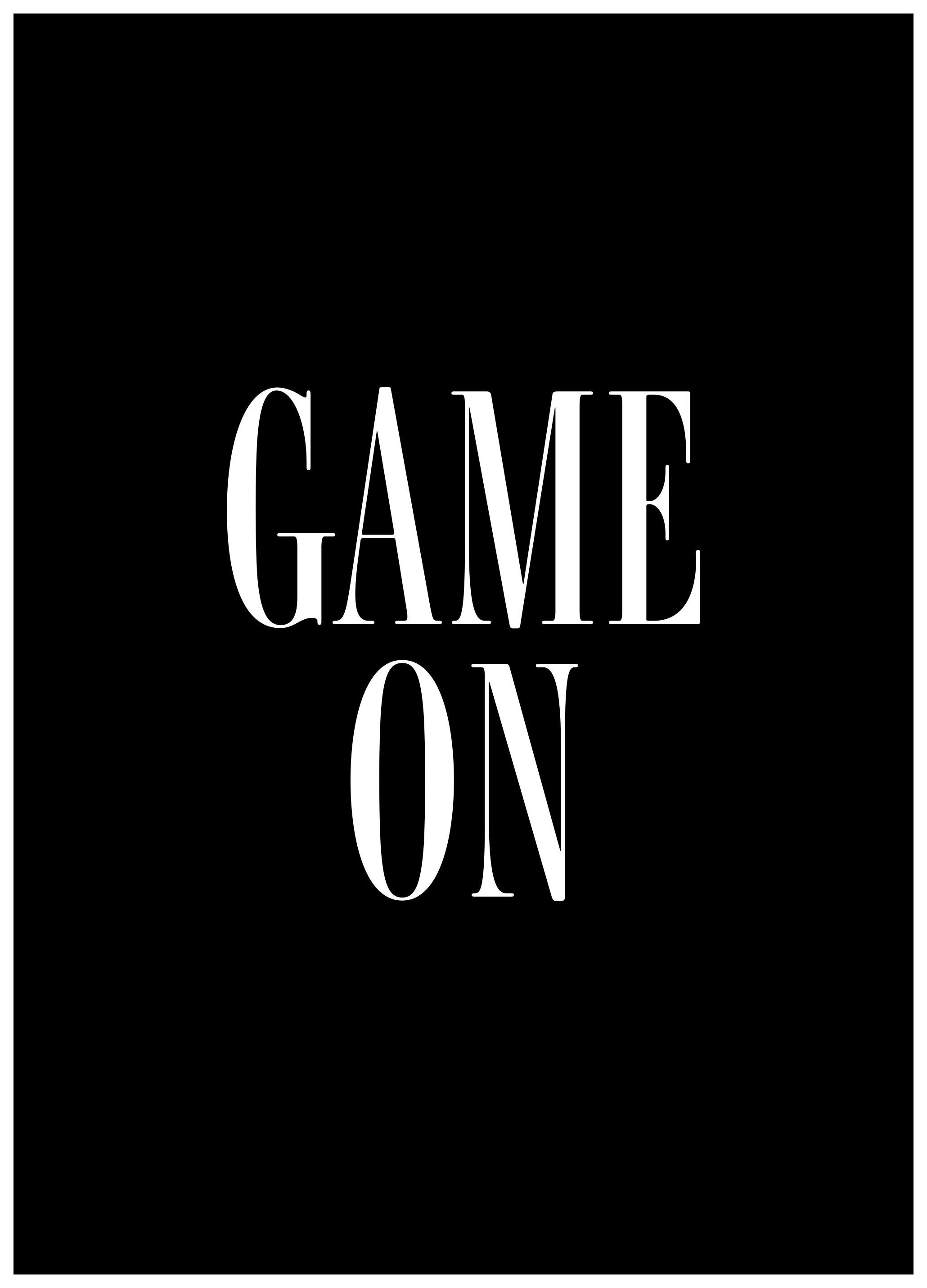 Game On Poster (21x30 cm) - Poster Store