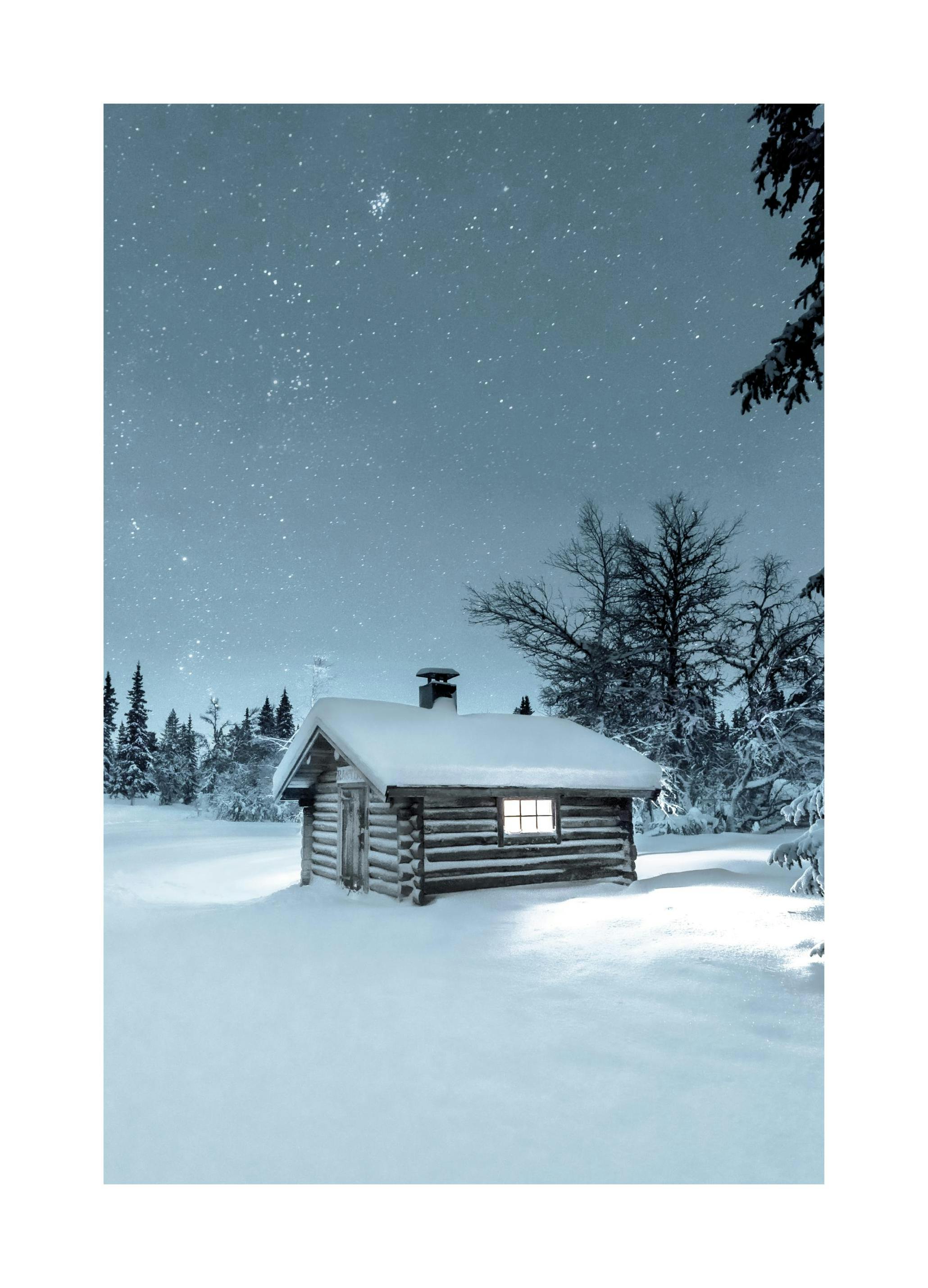 Winter Blokhuis Poster (21x30 cm) - Poster Store