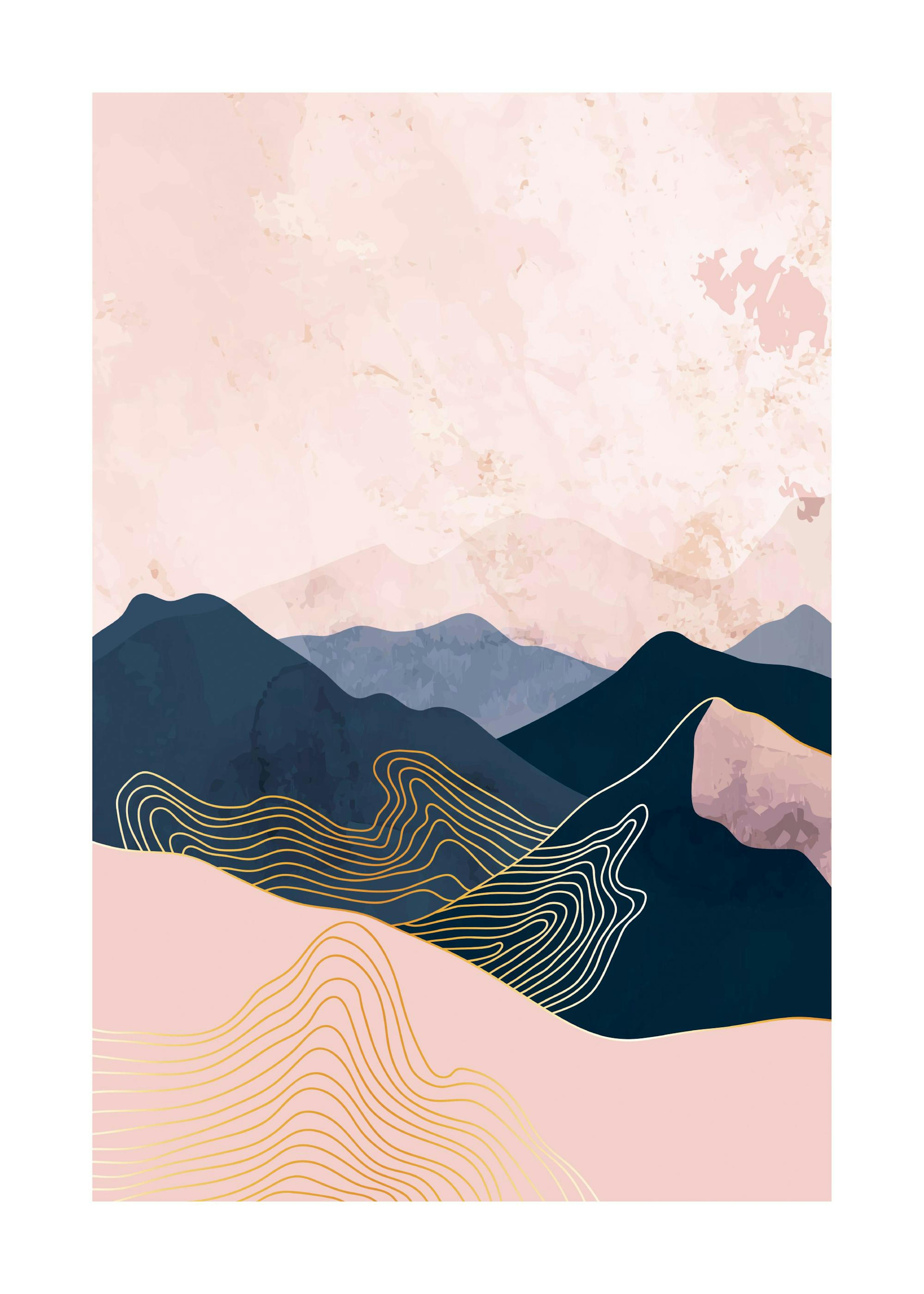 Montañas Marinas Póster 0