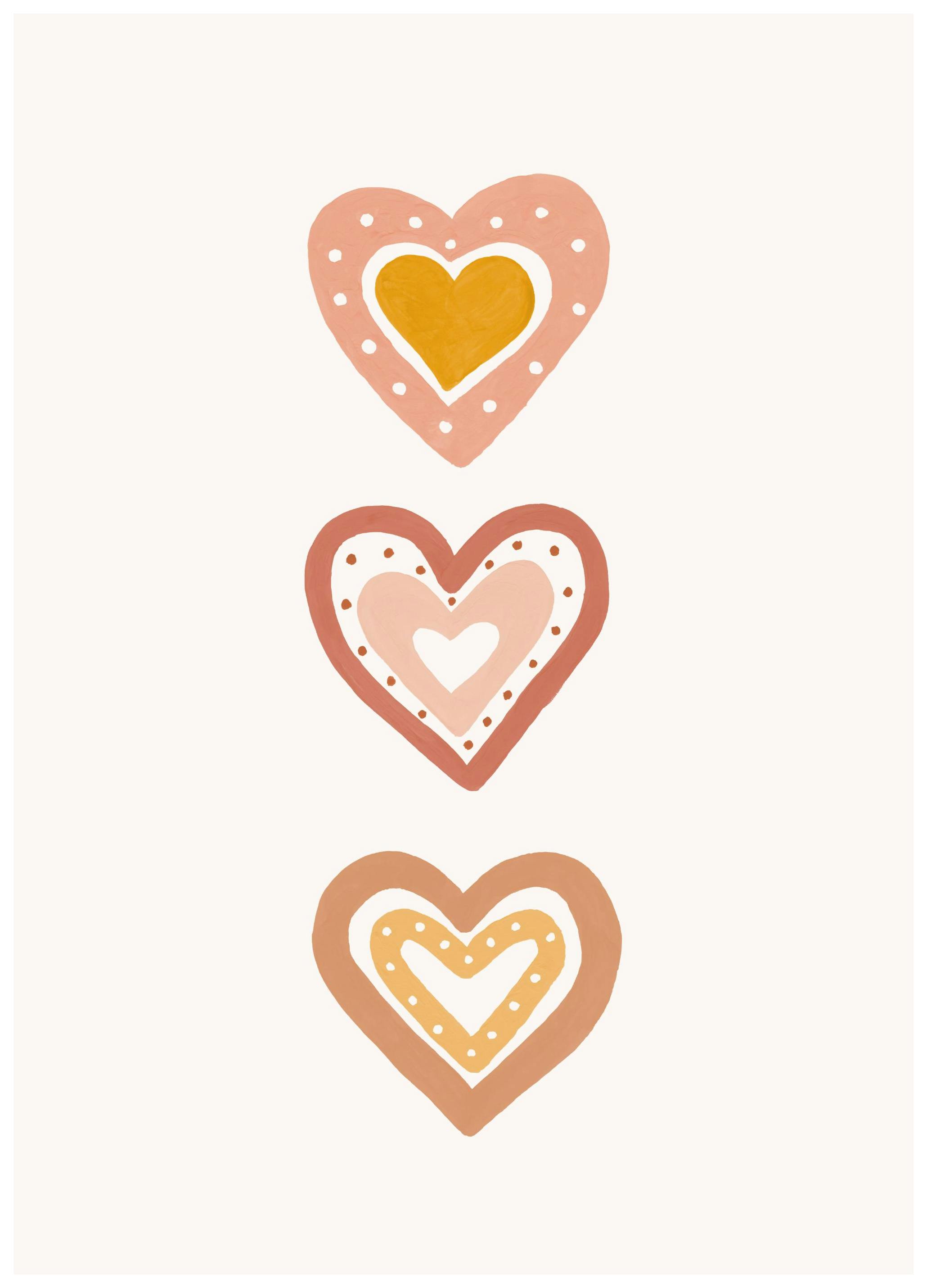 Coeurs Poster (30x40 cm) - Poster Store