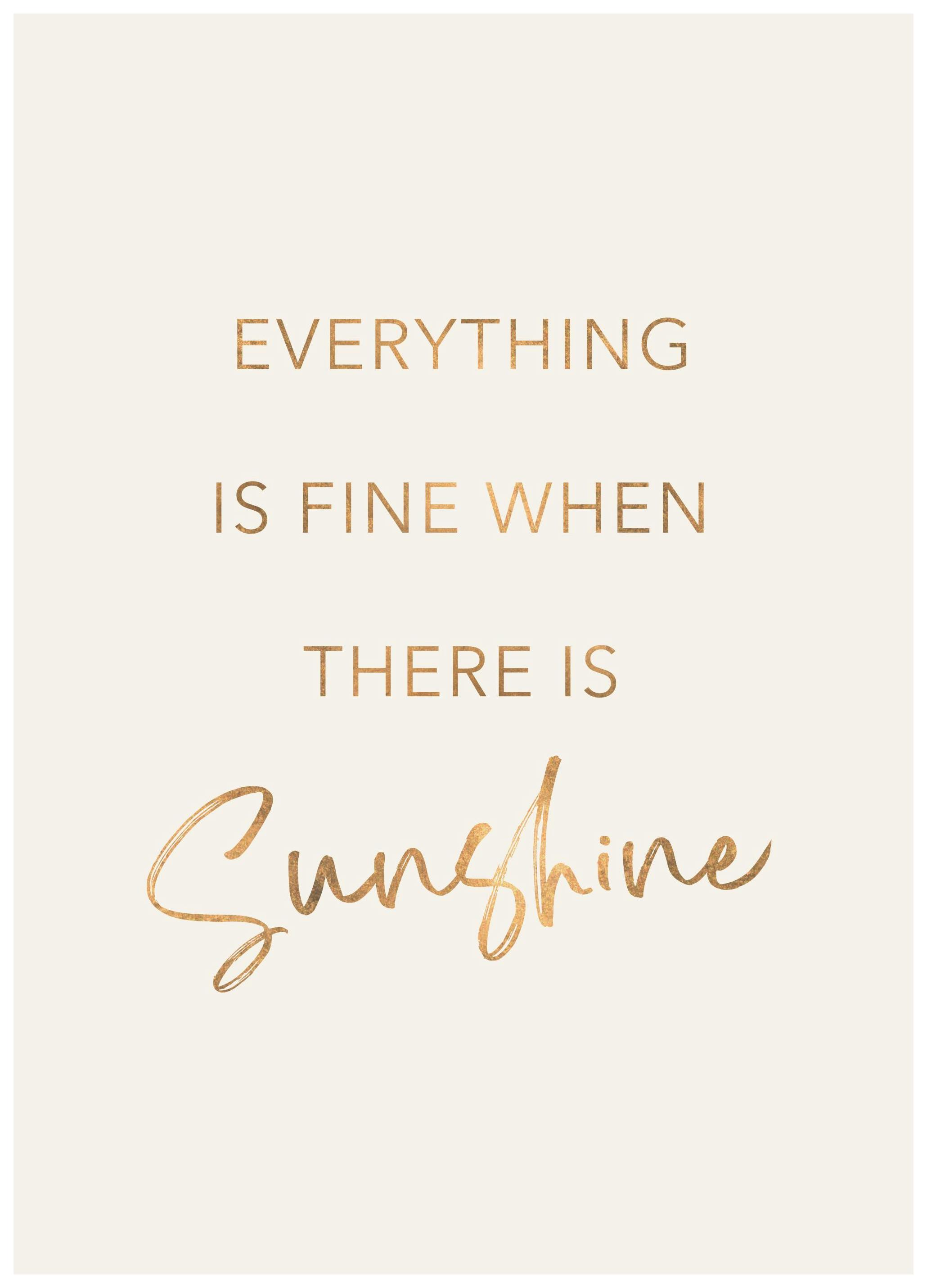 Golden Sunshine Poster (50x70 cm) - Poster Store