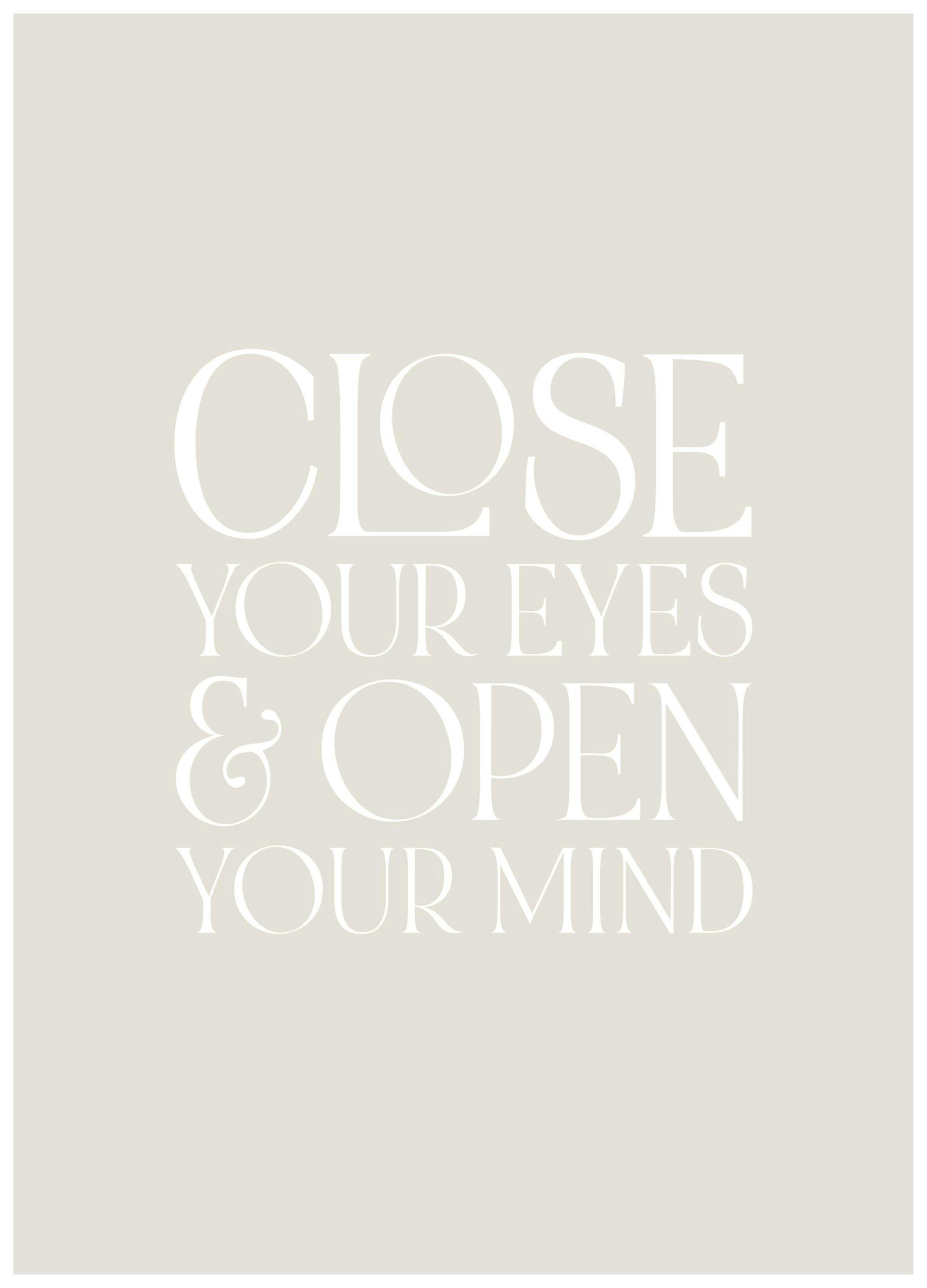 Open Your Mind Poster (50x70 cm) - Poster Store