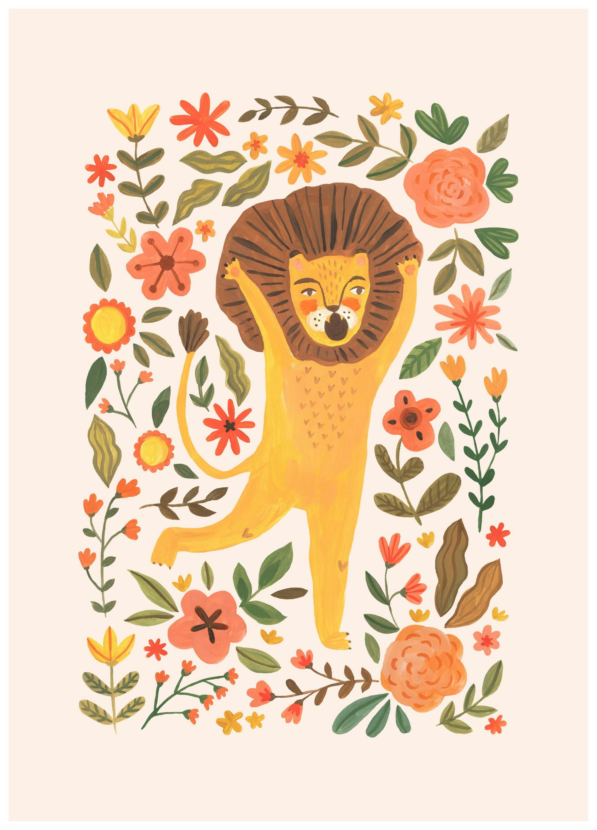 Baby Leeuw Poster (30x40 cm) - Poster Store