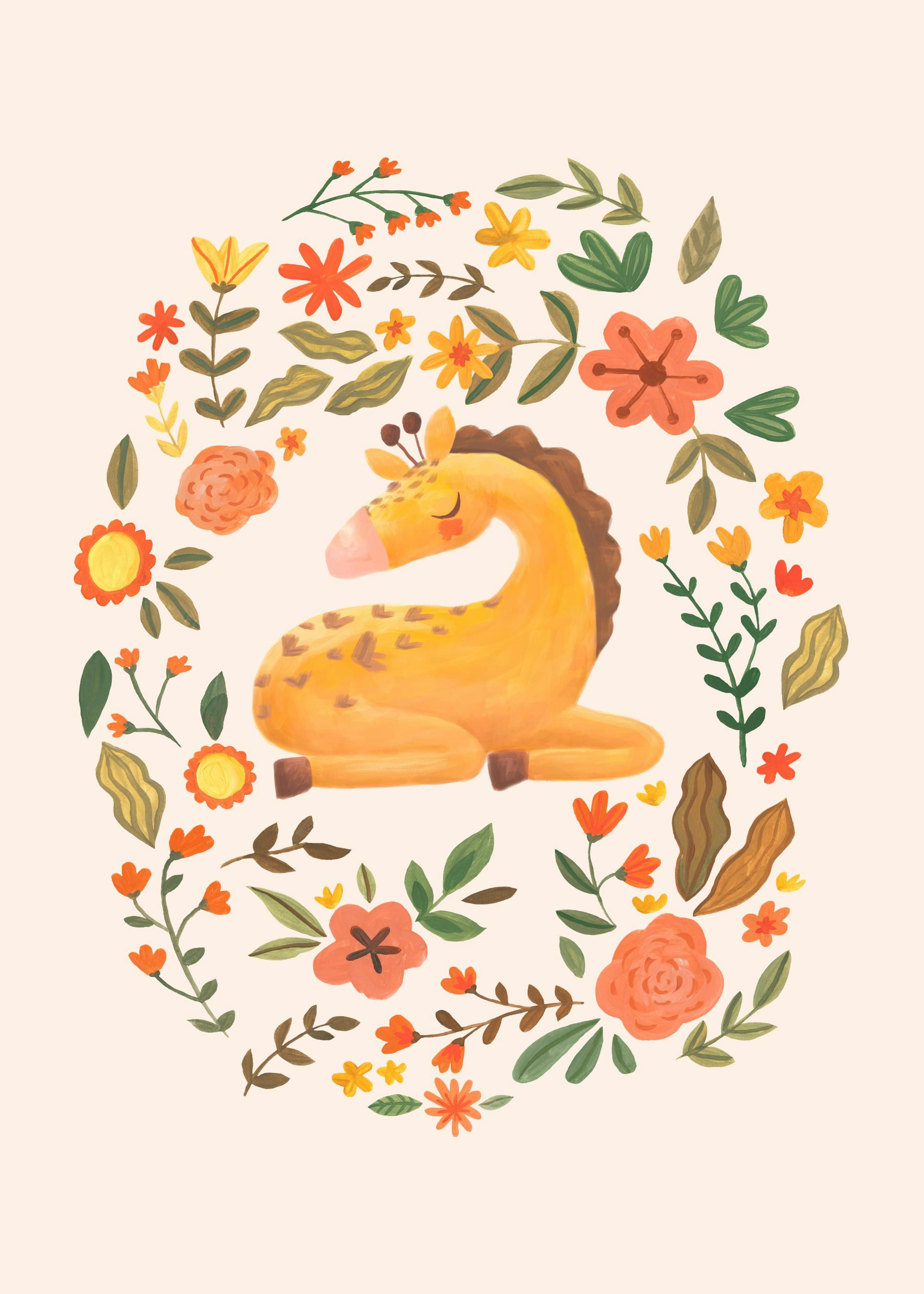 Baby Giraffe Poster 0