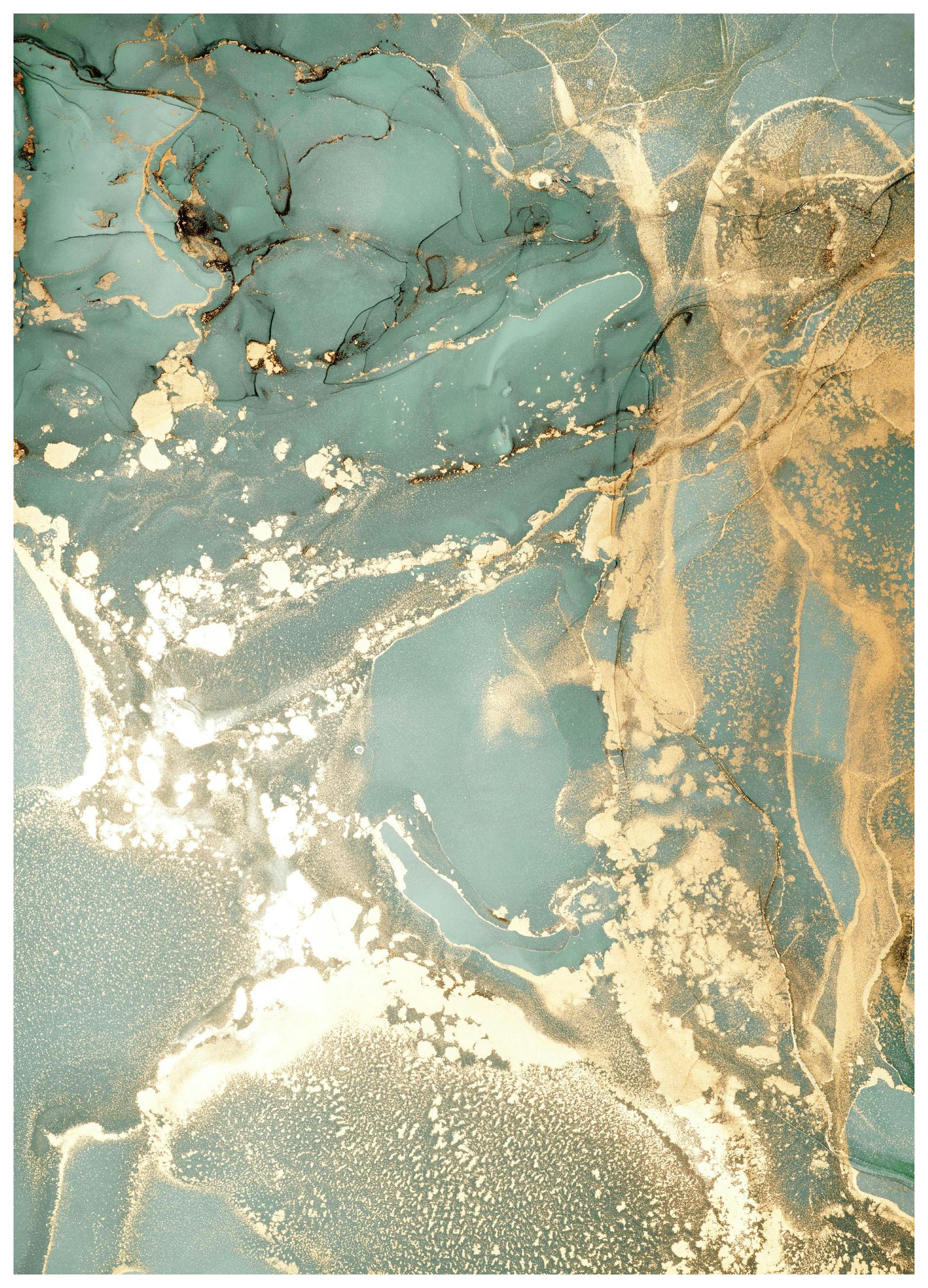 Abstract Green Marble No1 Affiche (30x40 cm) - Poster Store