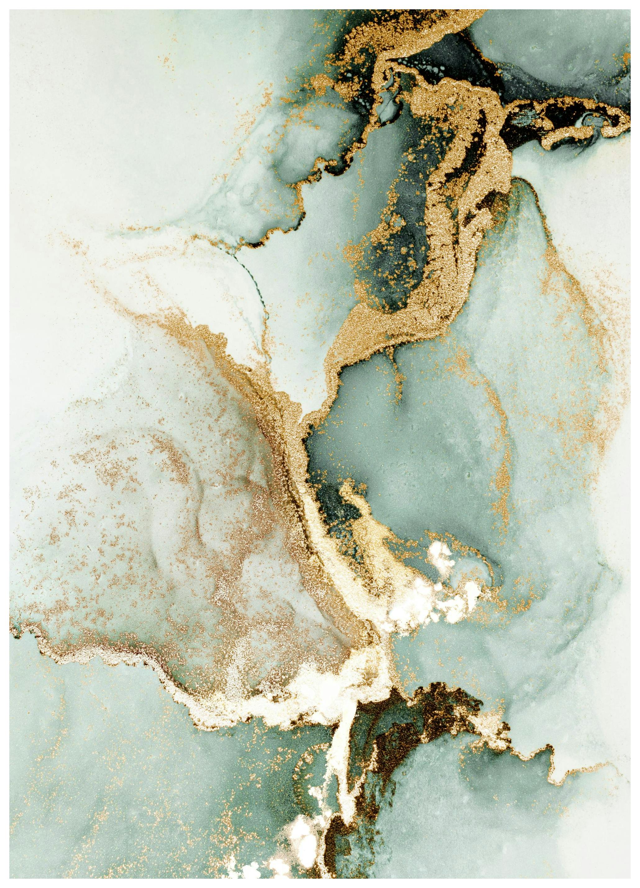 Abstract Green Marble No2 Affiche (21x30 cm) - Poster Store