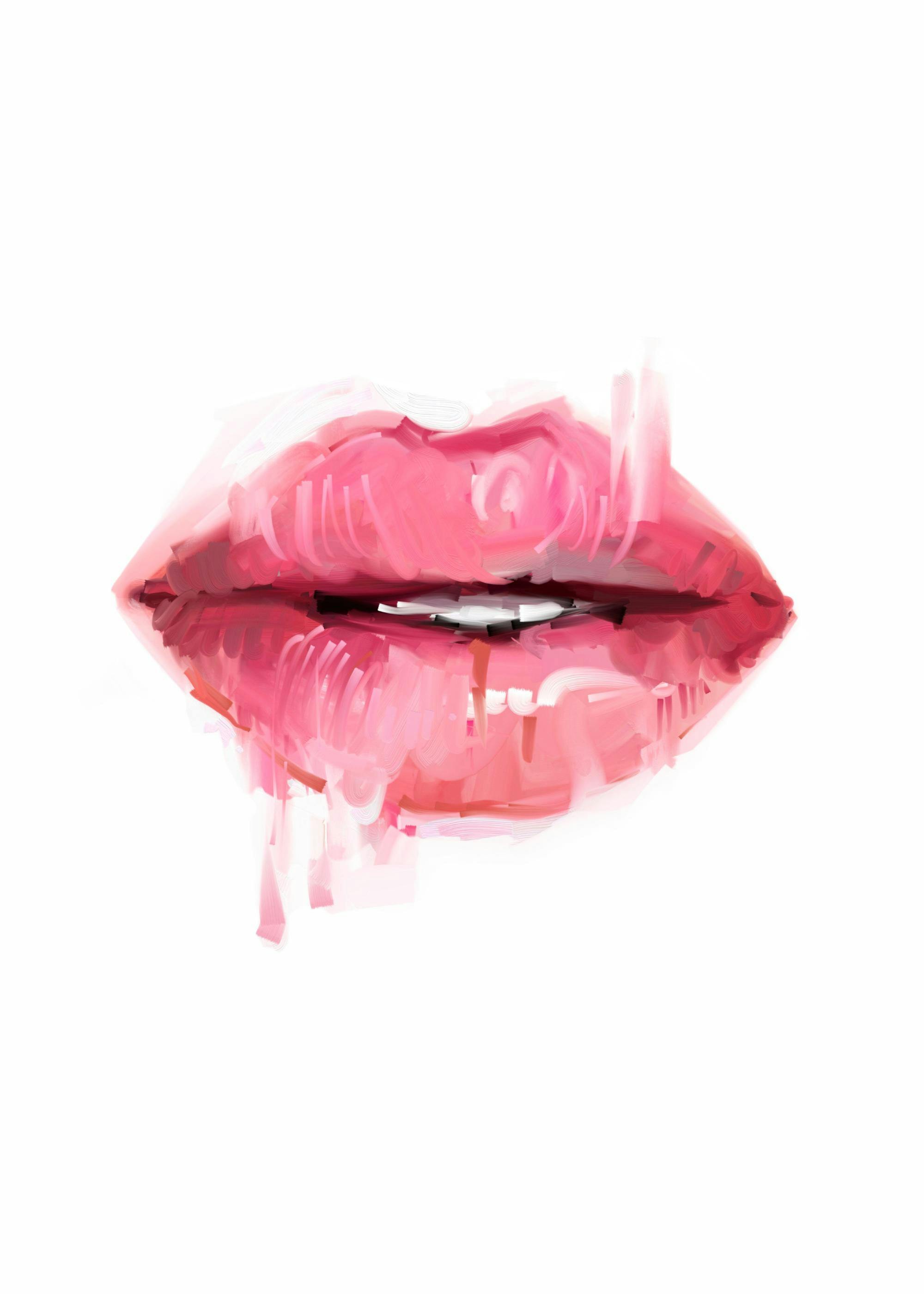 Labios Rosas Póster 0