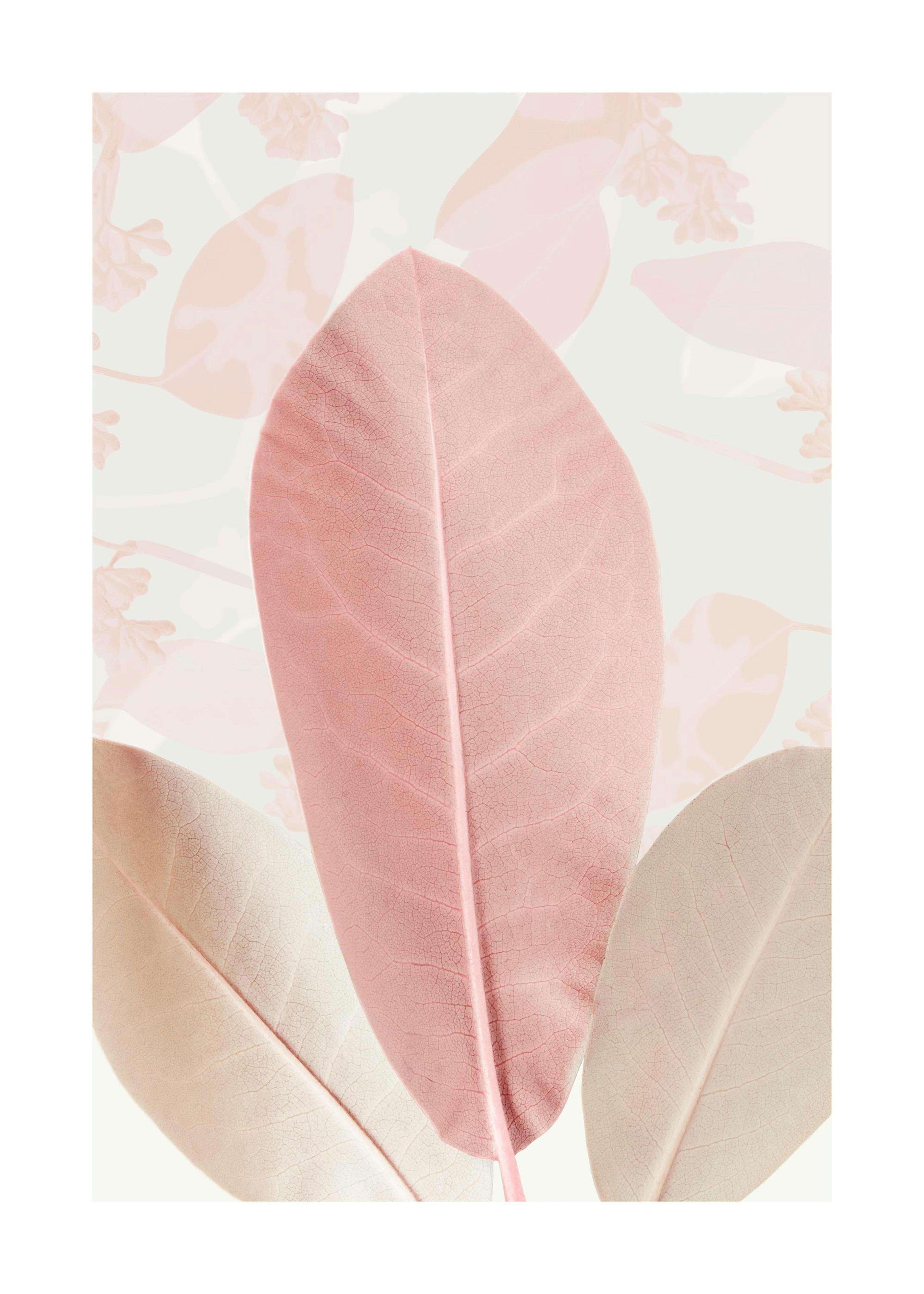 Pastel Leaves Poster 0