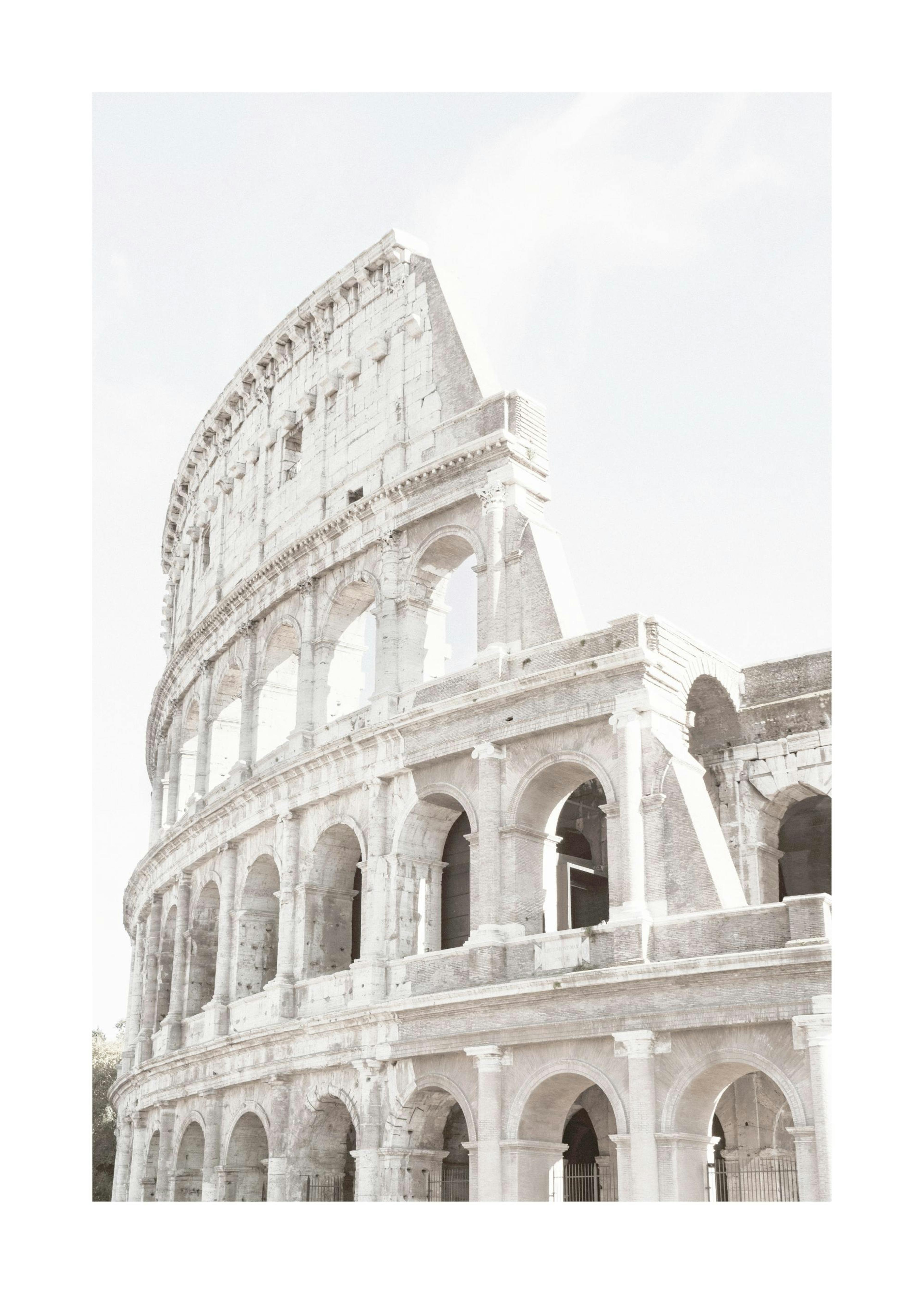 White Colosseum Poster 0