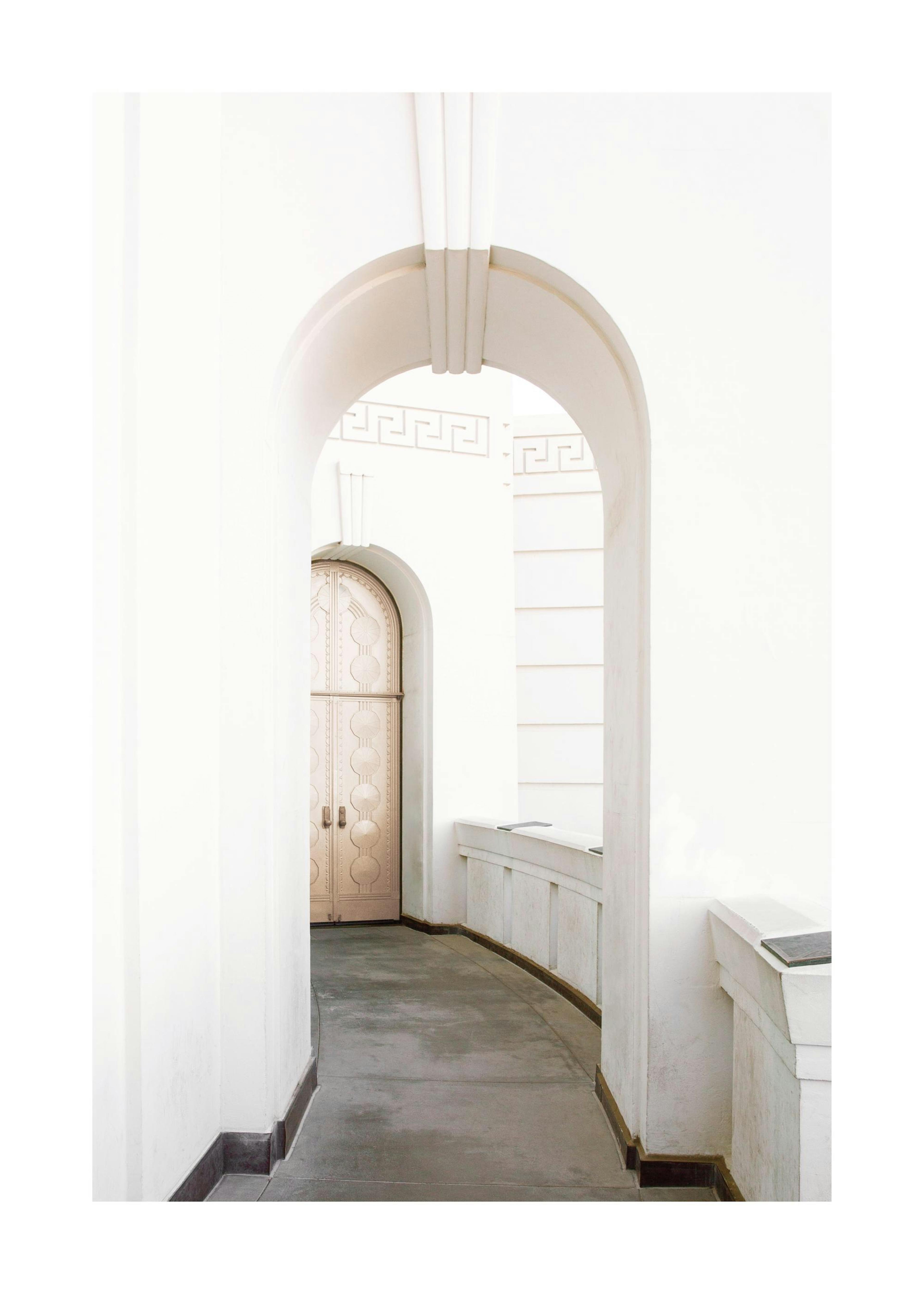 White Architecture Door Poster 0