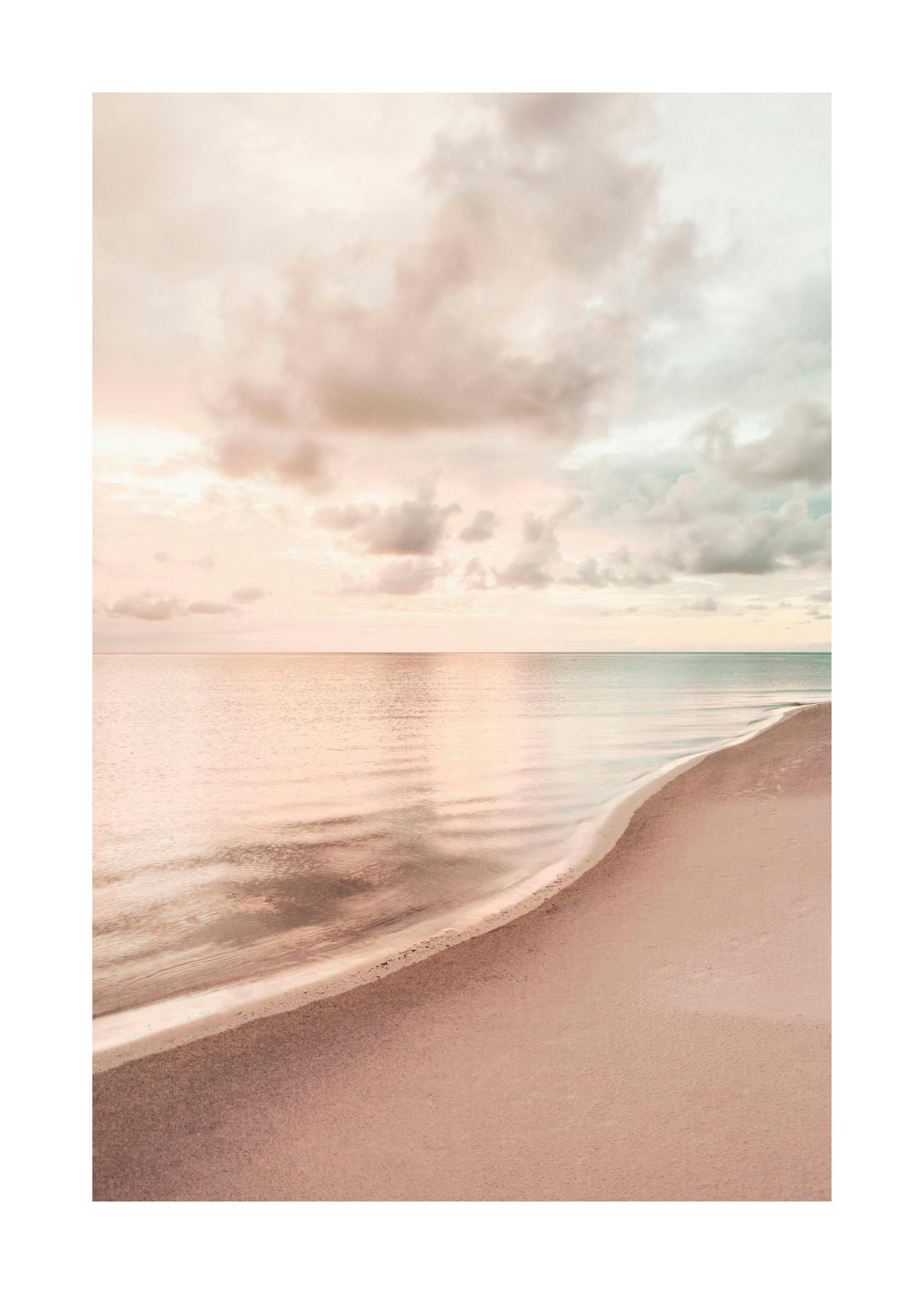 Plage Calme Soleil Couchant Poster 0