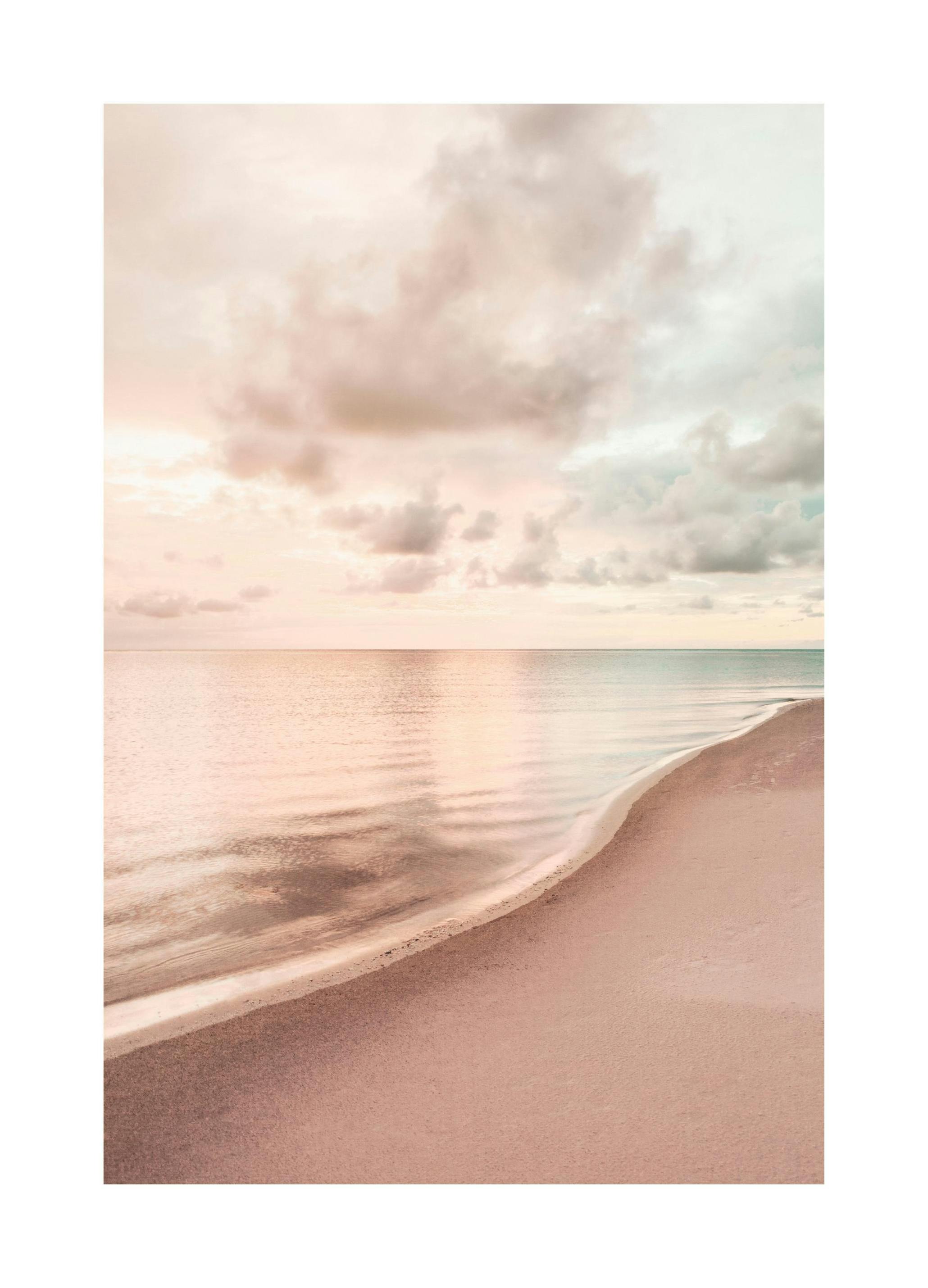 Lugn Strand Solnedgång Poster (50x70 cm) - Poster Store