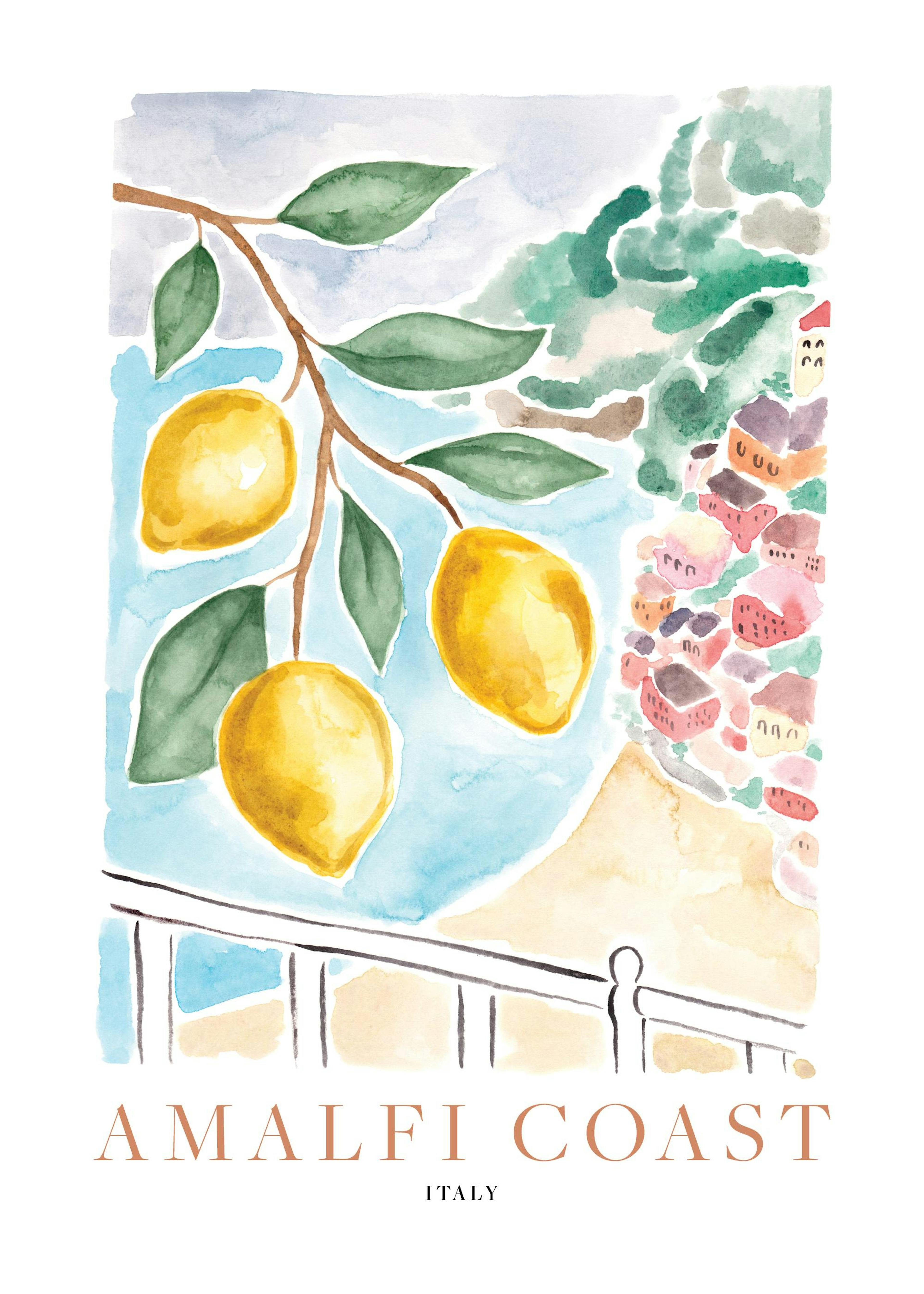 Amalfi Coast Lemons Poster 0