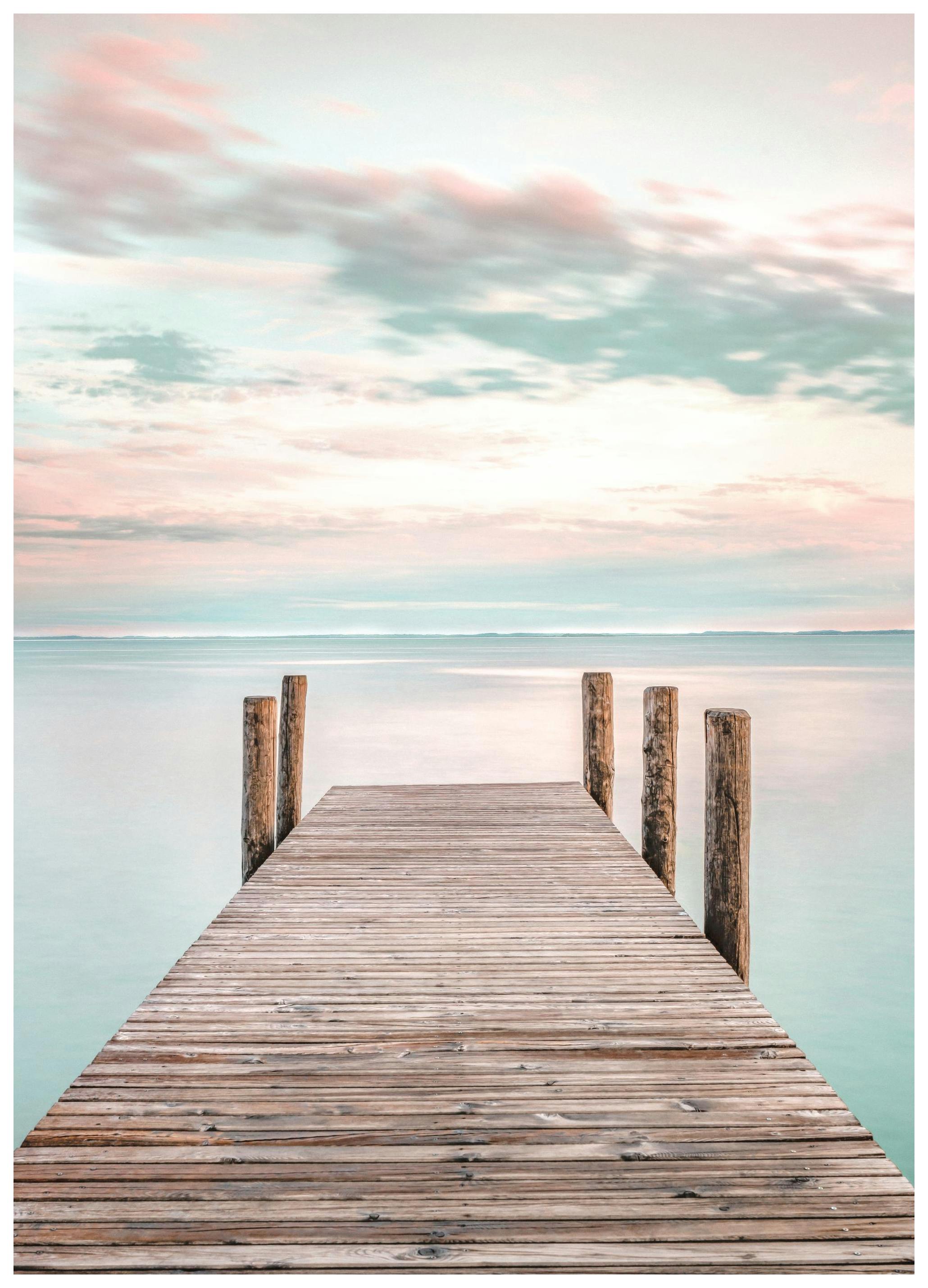 Brygga i Solnedgång Poster (50x70 cm) - Poster Store