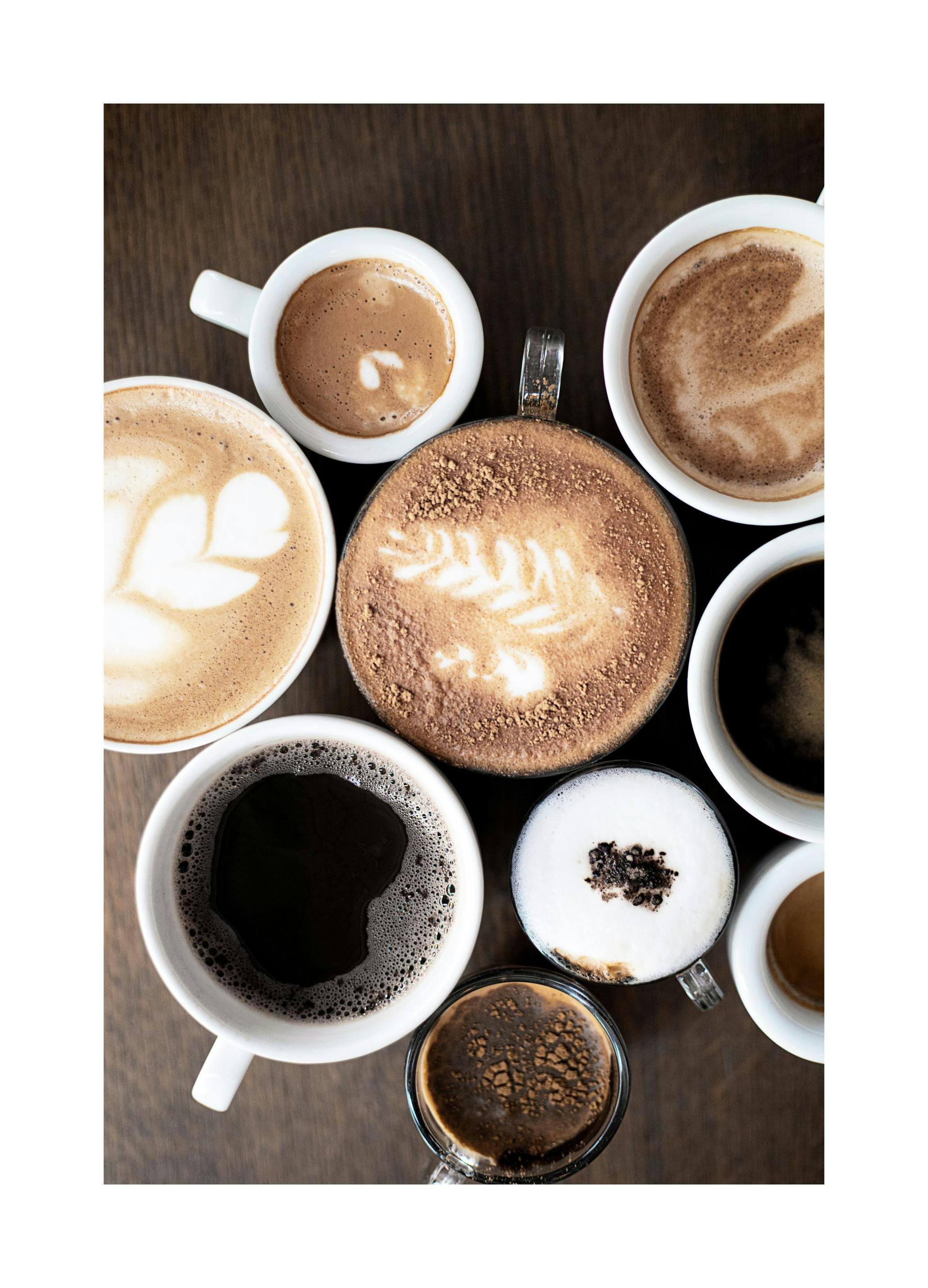 Koffiesoorten Poster (21x30 cm) - Poster Store