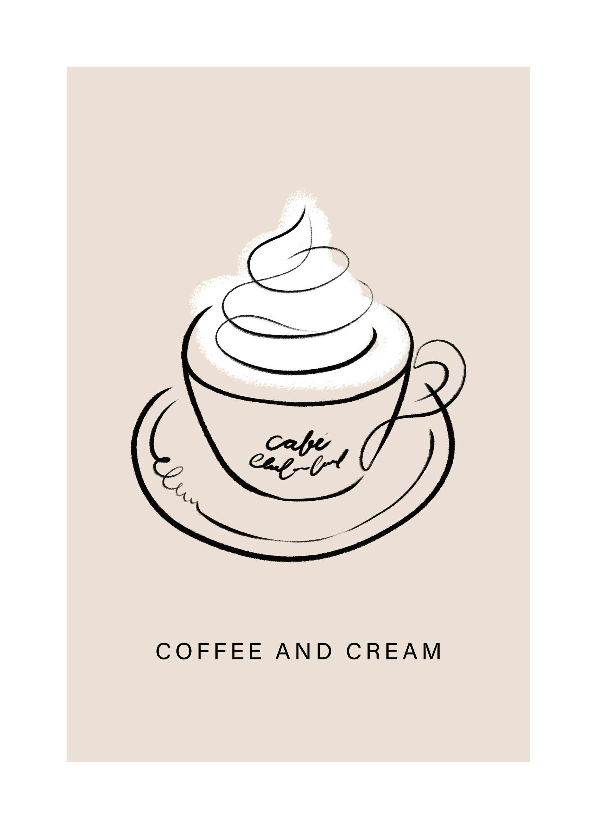 Coffee and Cream poszter (21x30 cm) - Poster Store