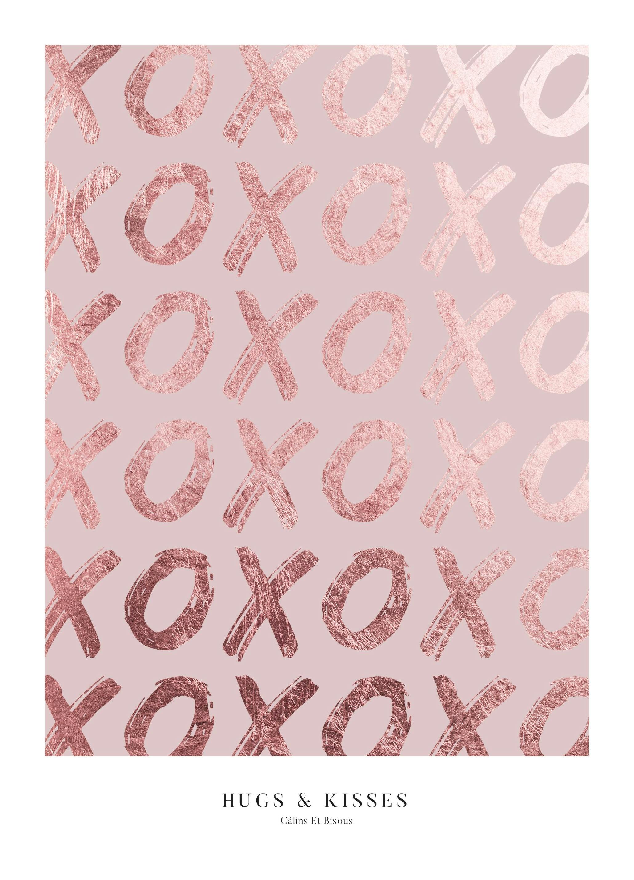 Hugs & Kisses Poster (50x70 cm) - Poster Store