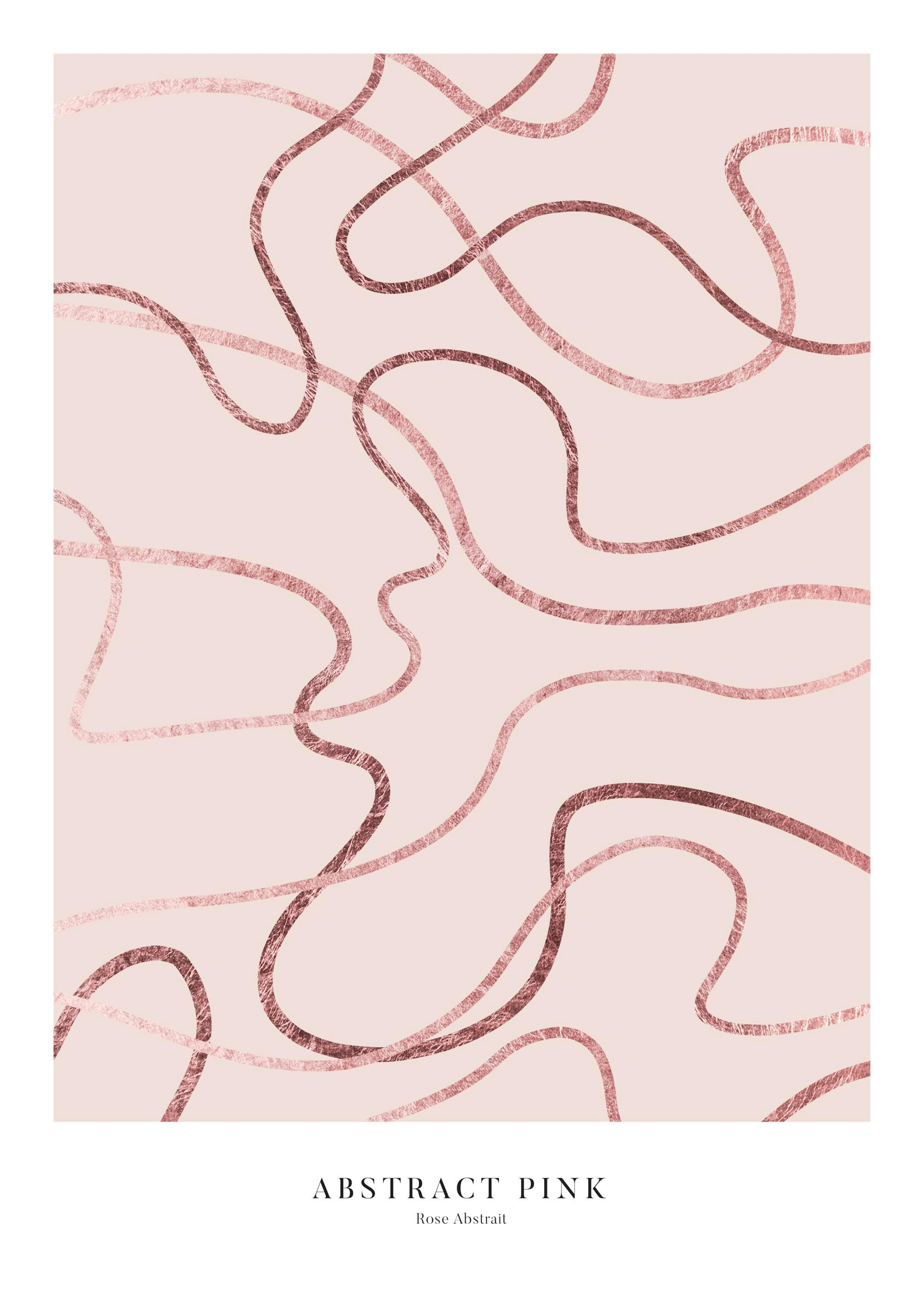 Abstrait Rose Poster 0