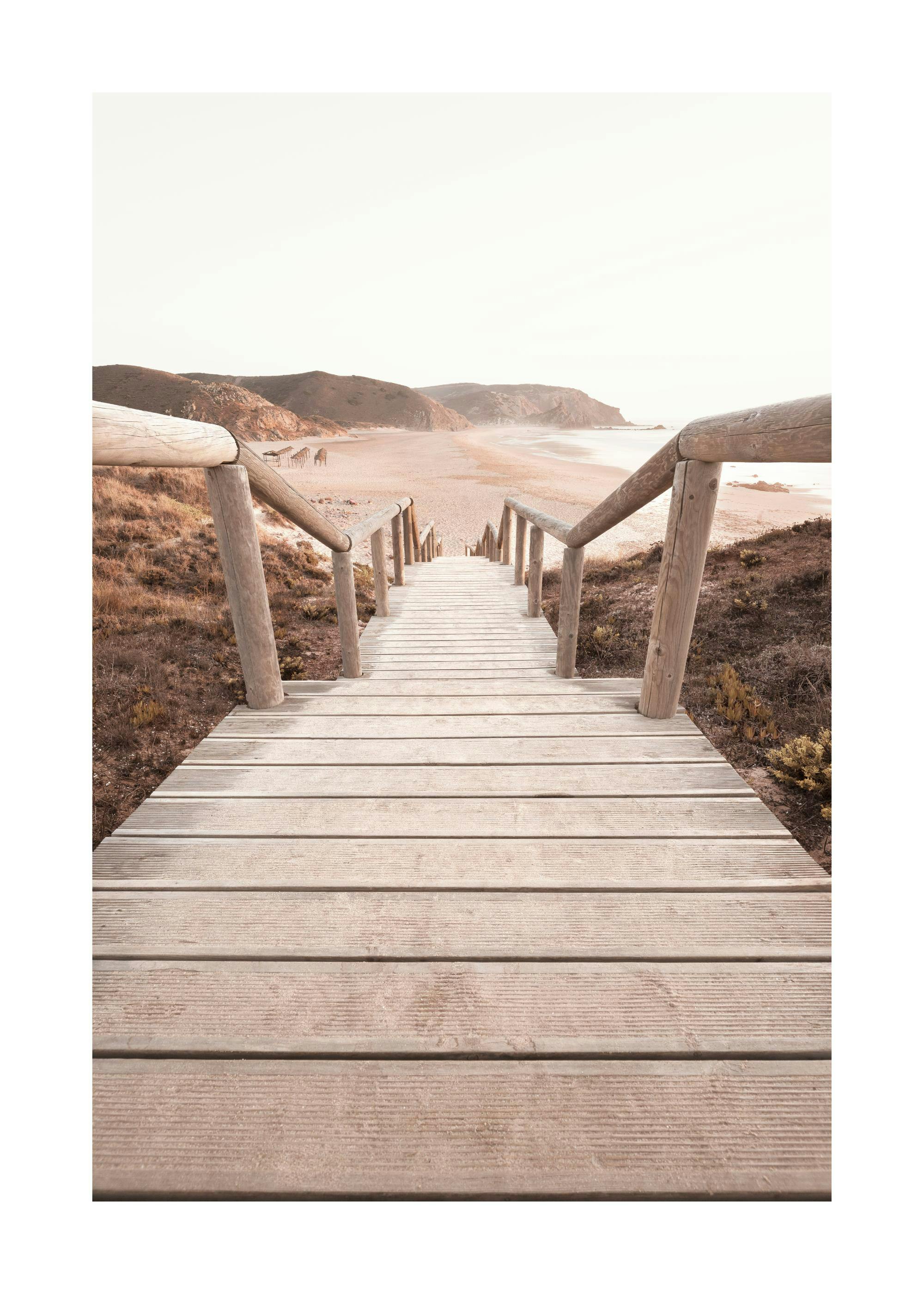 Morning Beach Jetty Poster 0