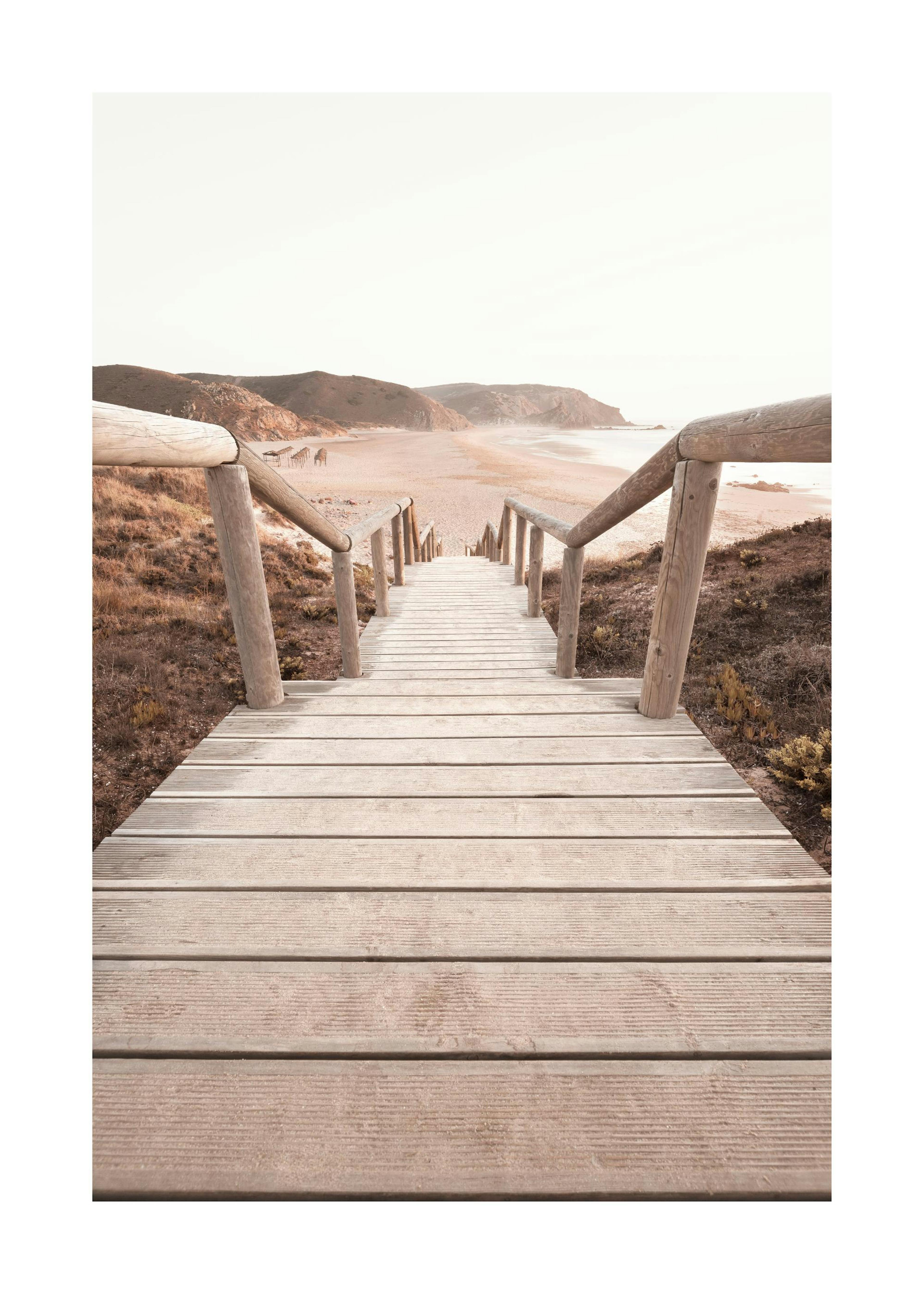 Morning Beach Jetty Poster 0