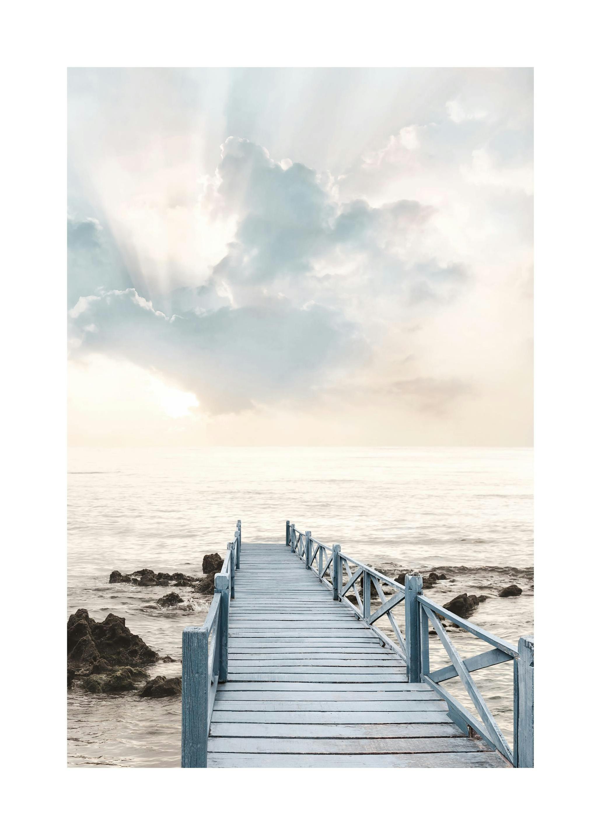 Pier bij Zonsopgang Poster (50x70 cm) - Poster Store