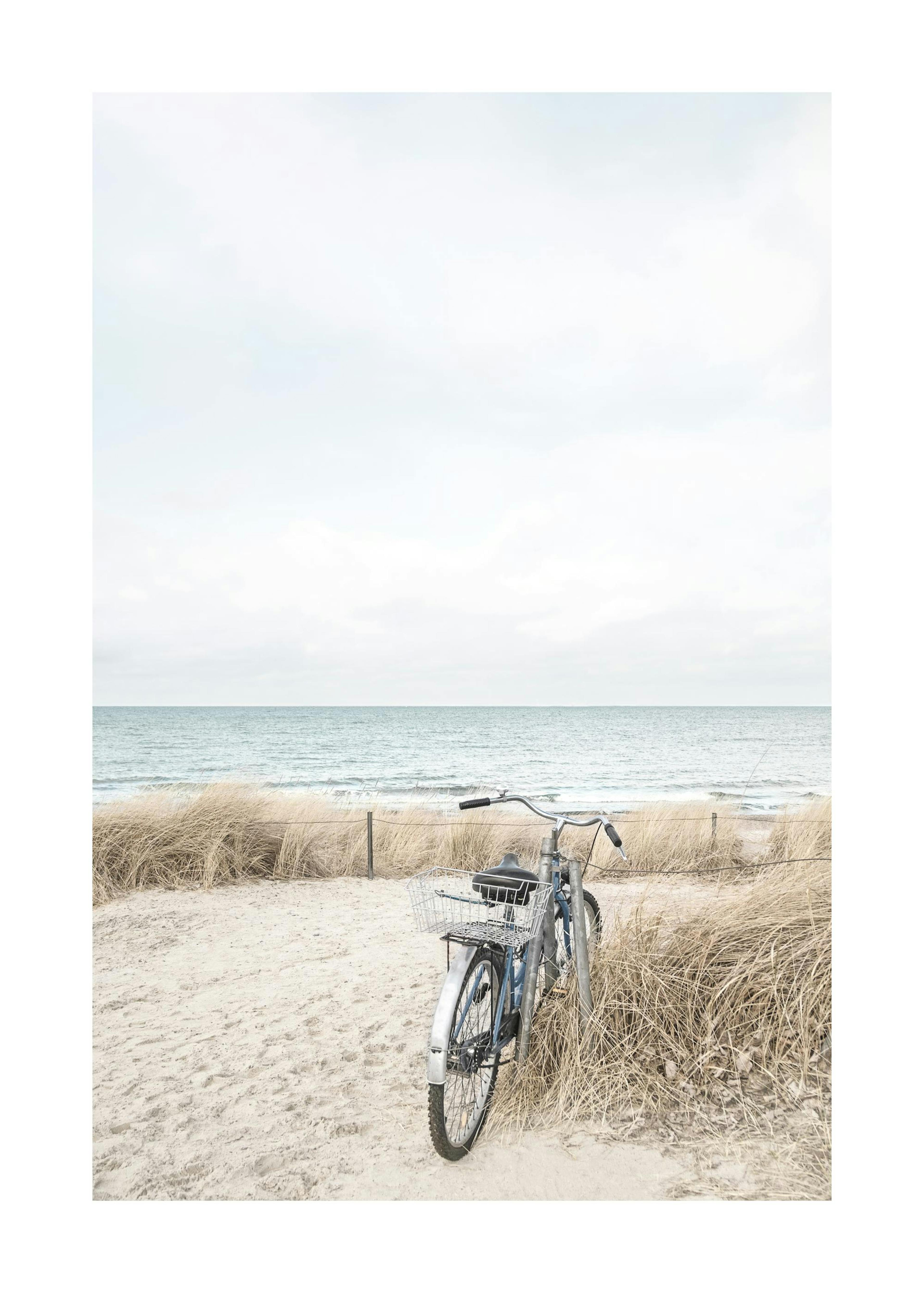 Bike on Beach Poster 0