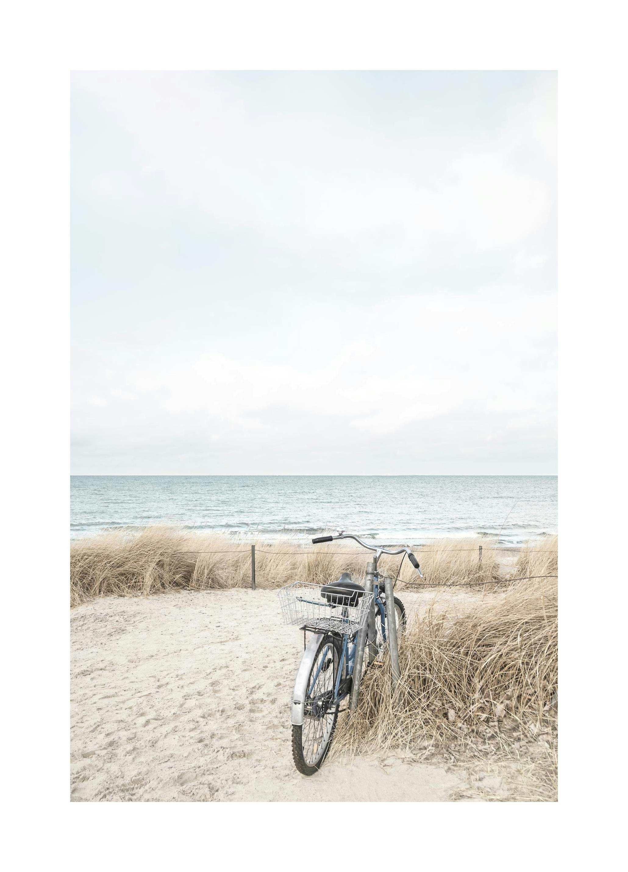 Rower Na Plaży Plakat (50x70 cm) - Poster Store