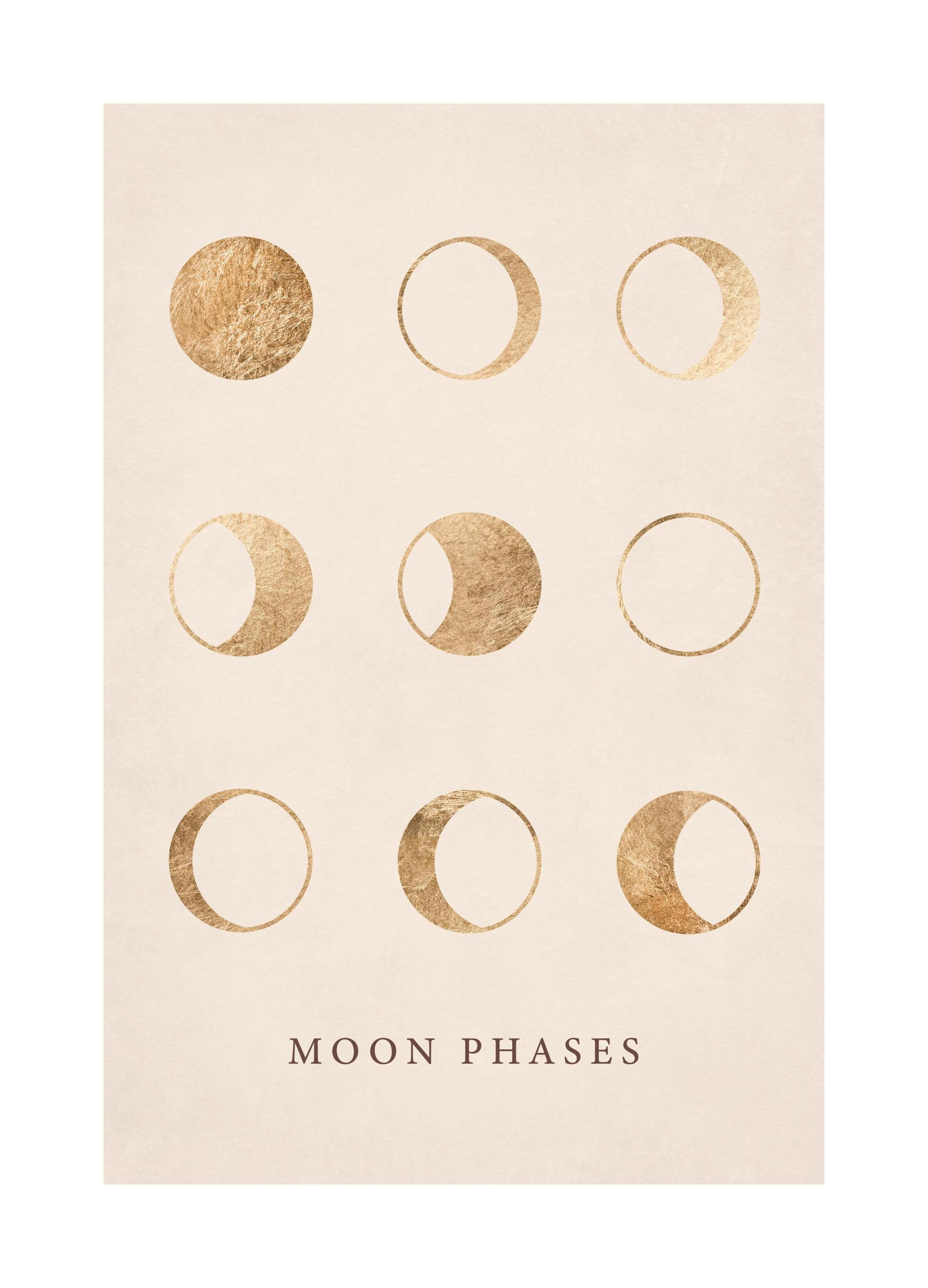 Moon Phases Poster (21x30 cm) - Poster Store