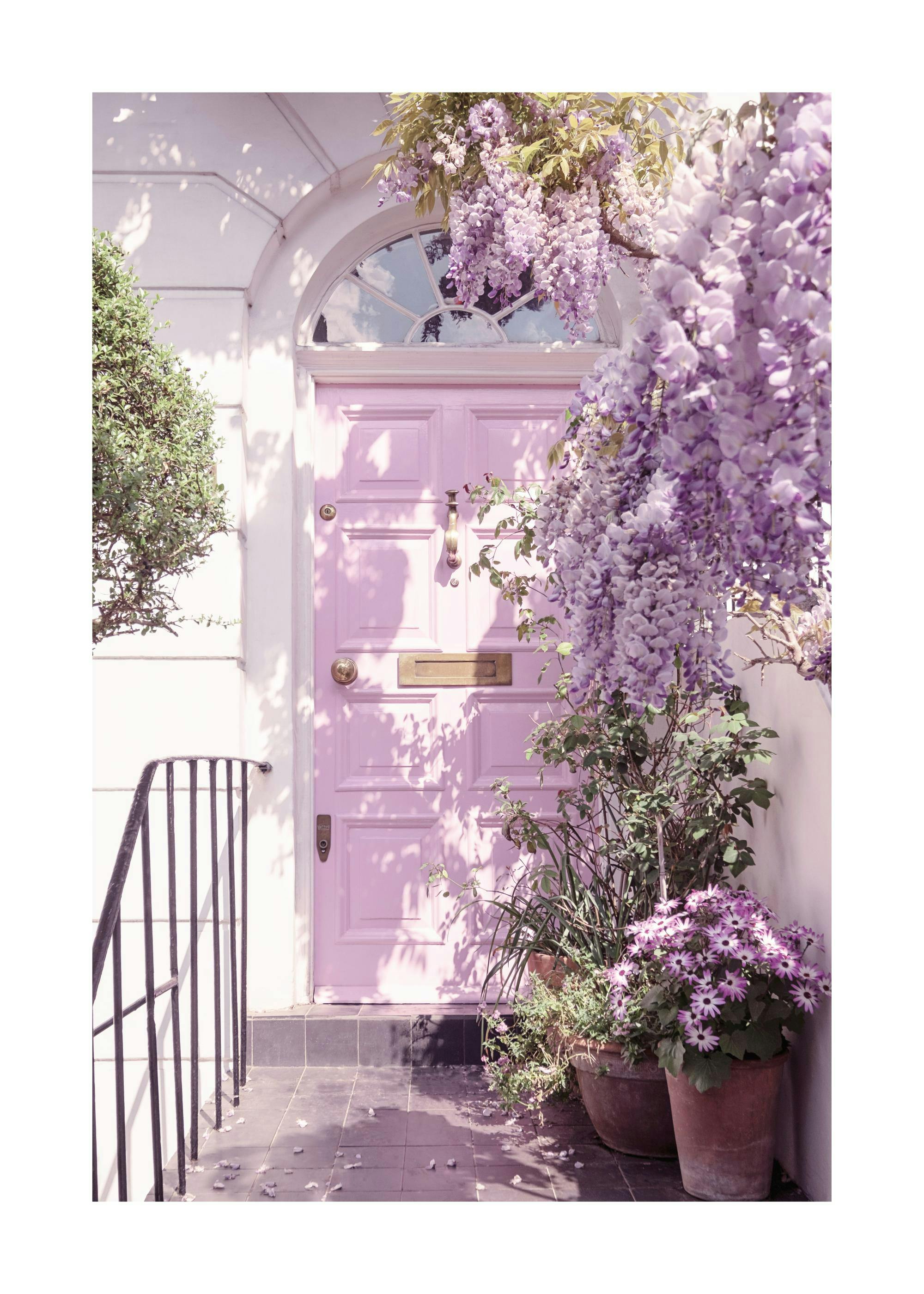 Wisteria Purple Door Poster 0
