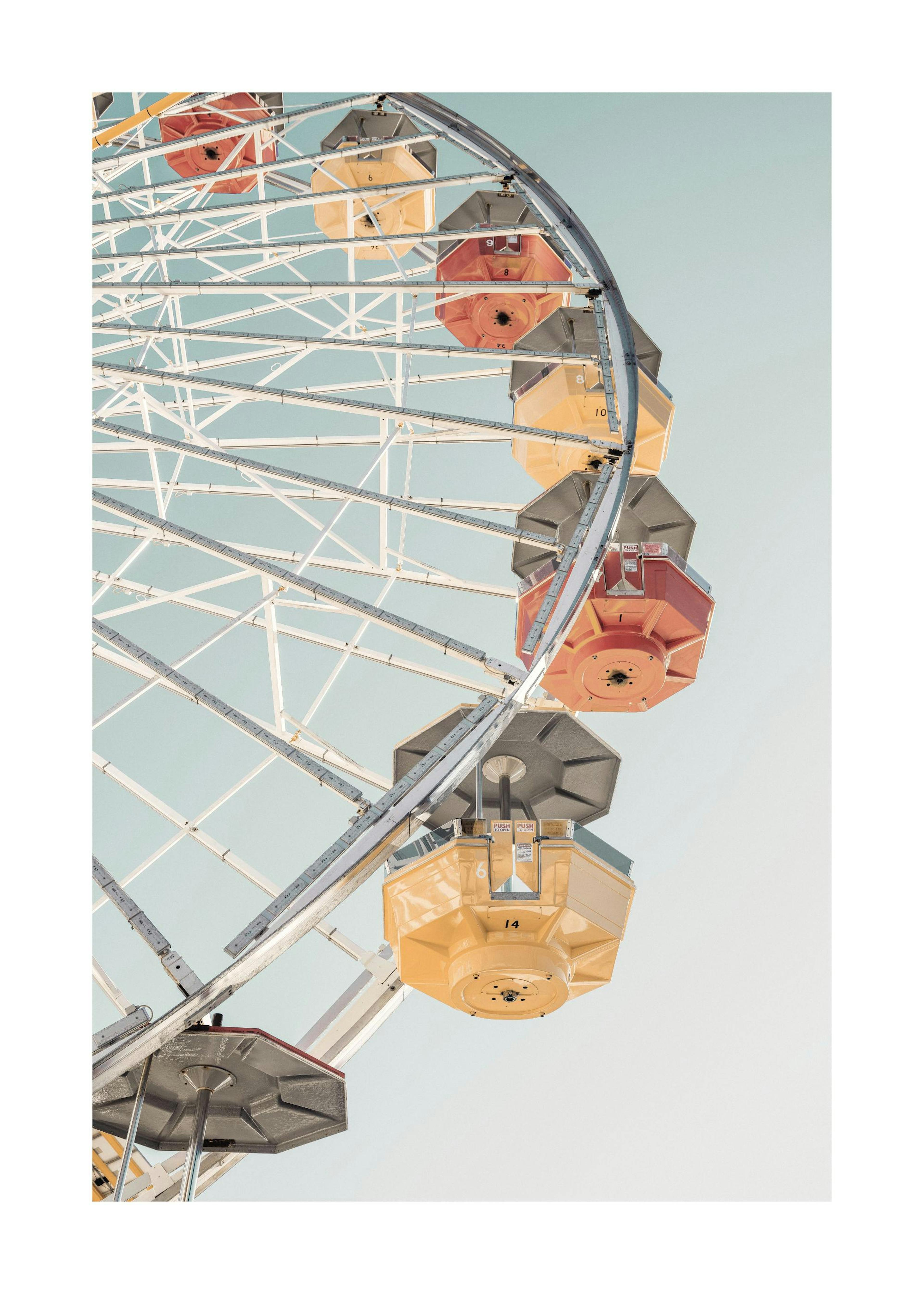 Colourful Ferris Wheel Poster 0