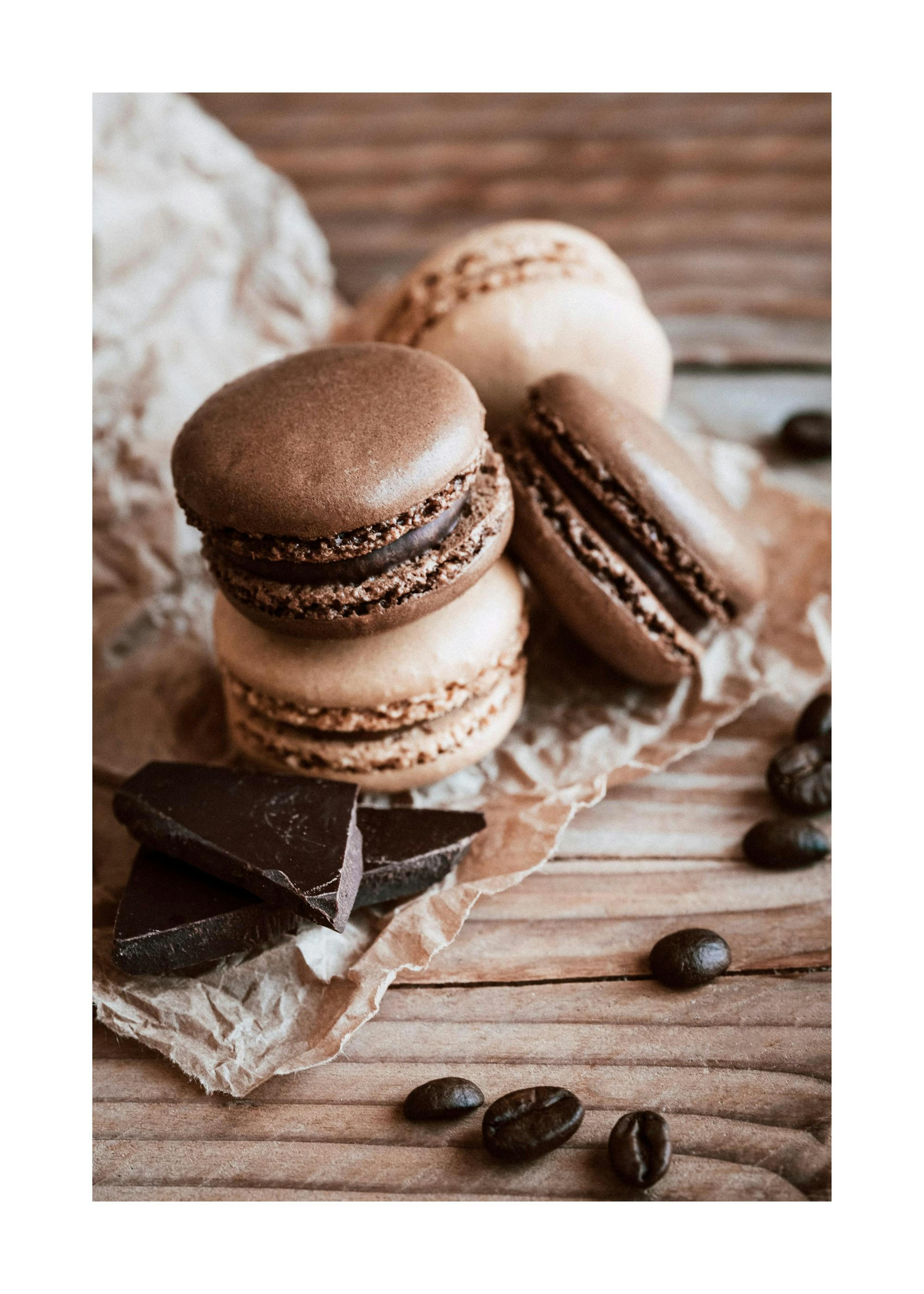 Chocolate Macarons Poster 0